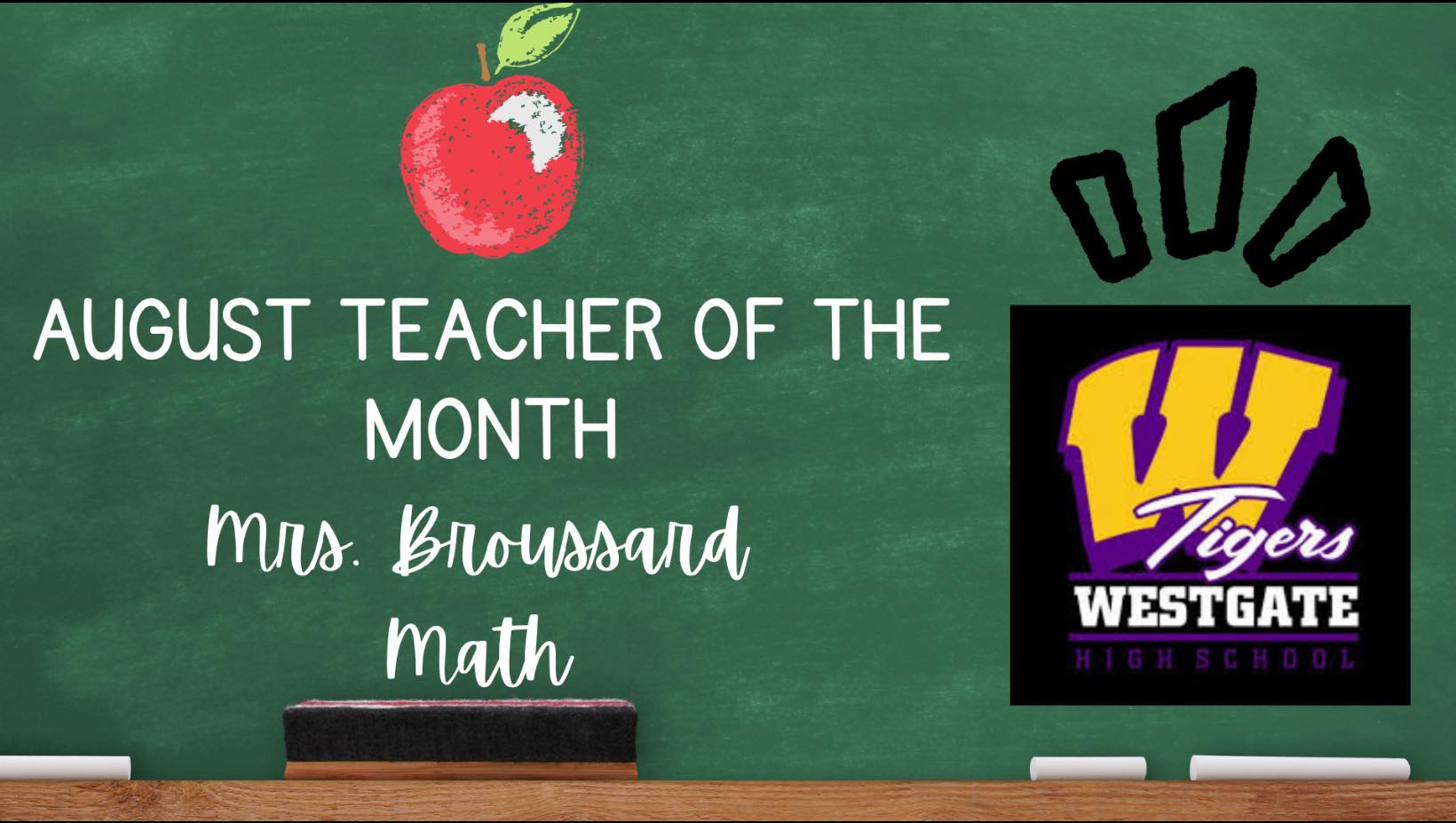 Westgate - Congratulations to Mrs. D Broussard, Math, as being selected ...