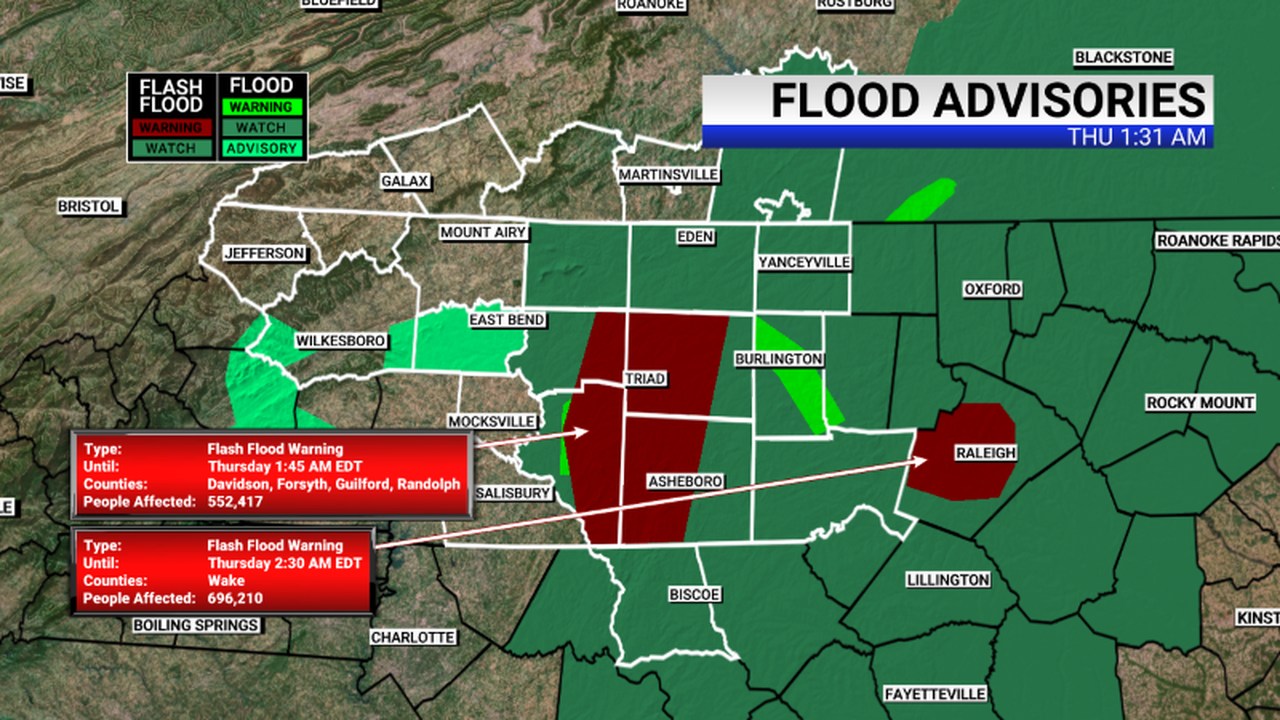 Van - A Flood Advisory has been issued in the FOX8 viewing area. See ...