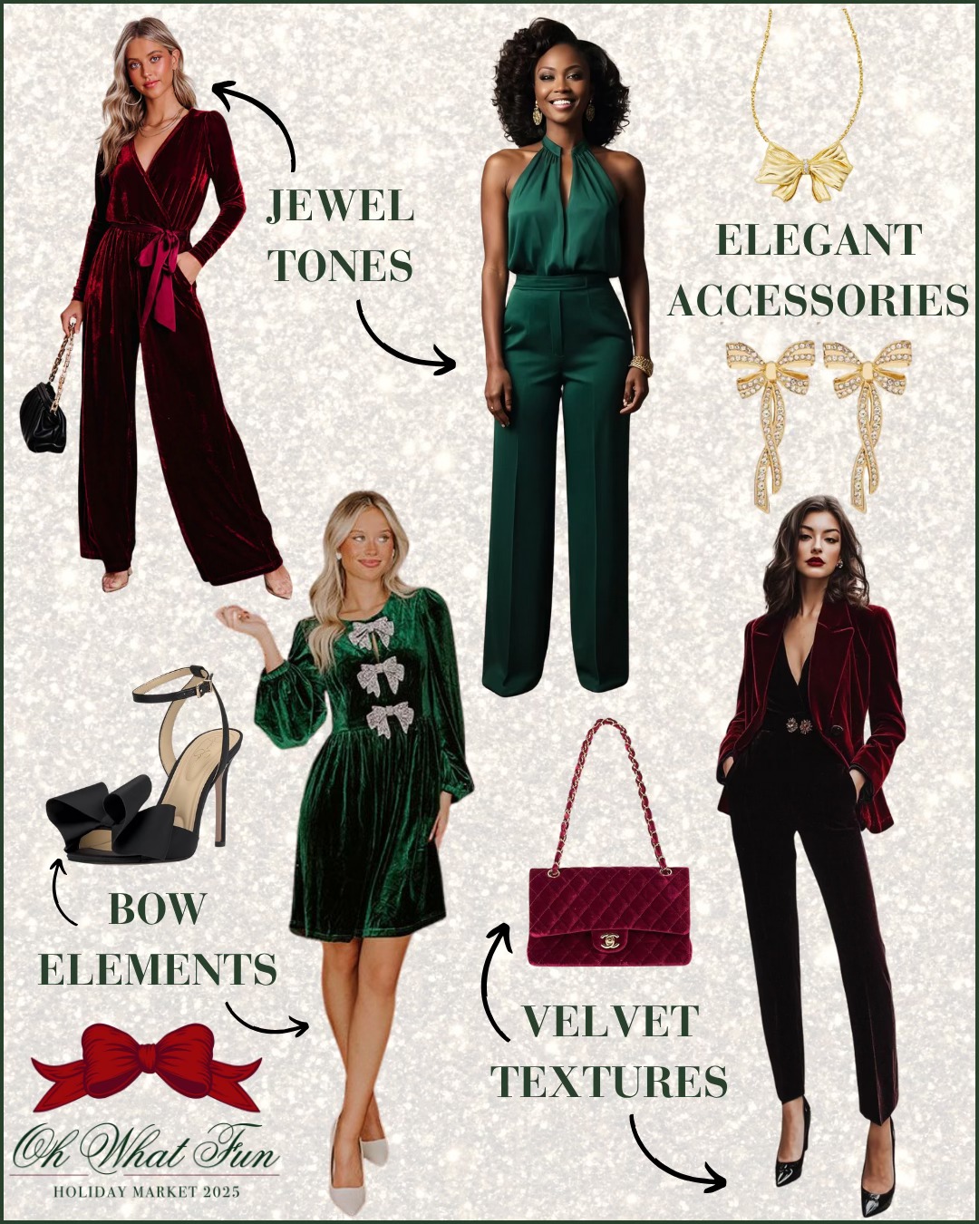 jewel tone holiday dress Junior League market outfit inspiration with tones and velvet jewel tone dresses