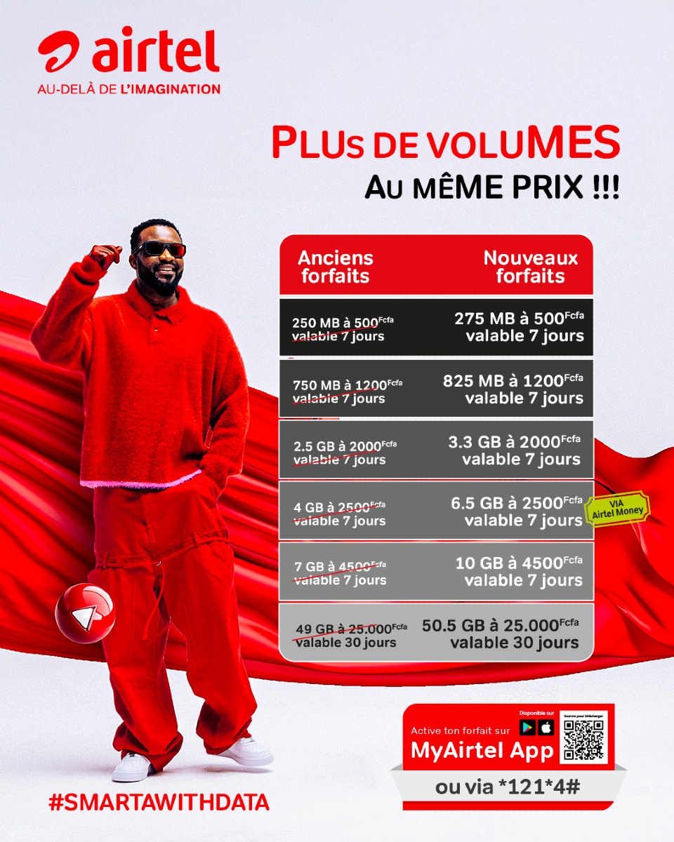 Airtel Congo B - Appelle la RDC au tarif local et encore moins cher ...
