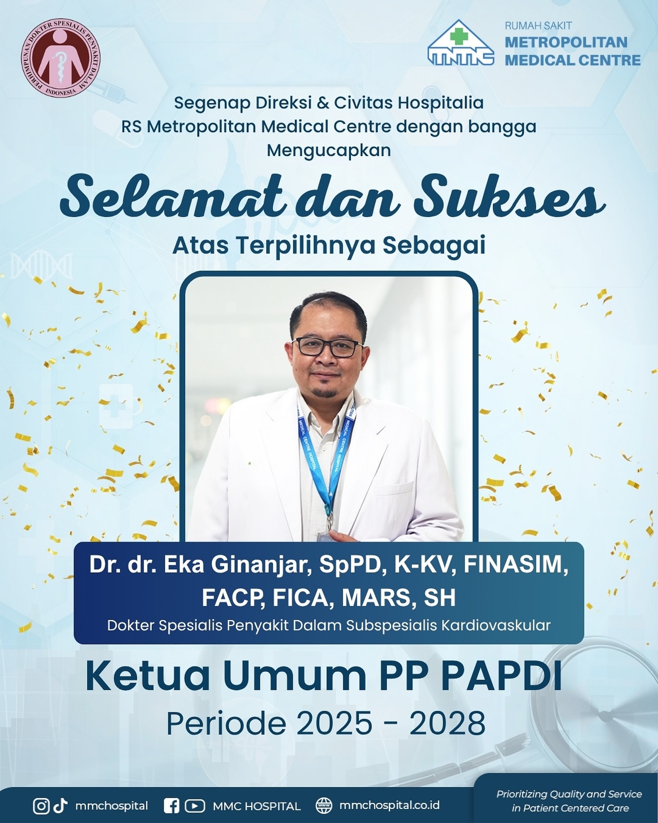 MMC - Segenap Direksi dan Hospitalia @mmchospital mengucapkan selamat ...