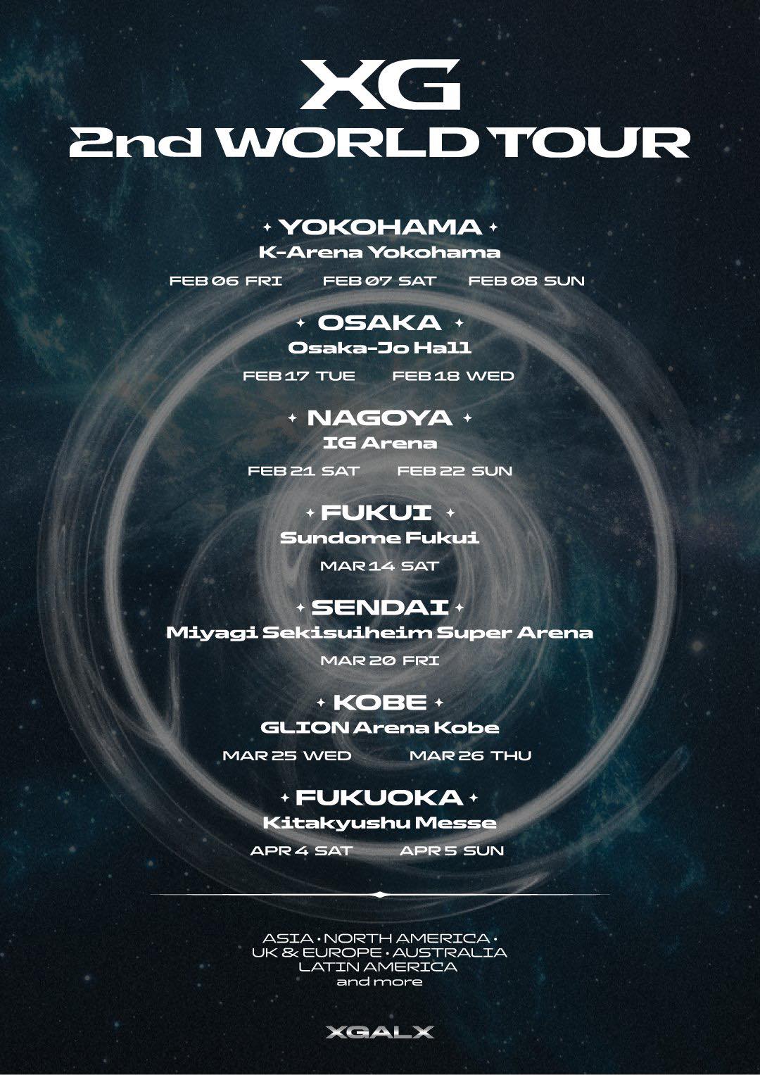 XG WORLD TOUR: THE CORE extends to North America! Tickets go on