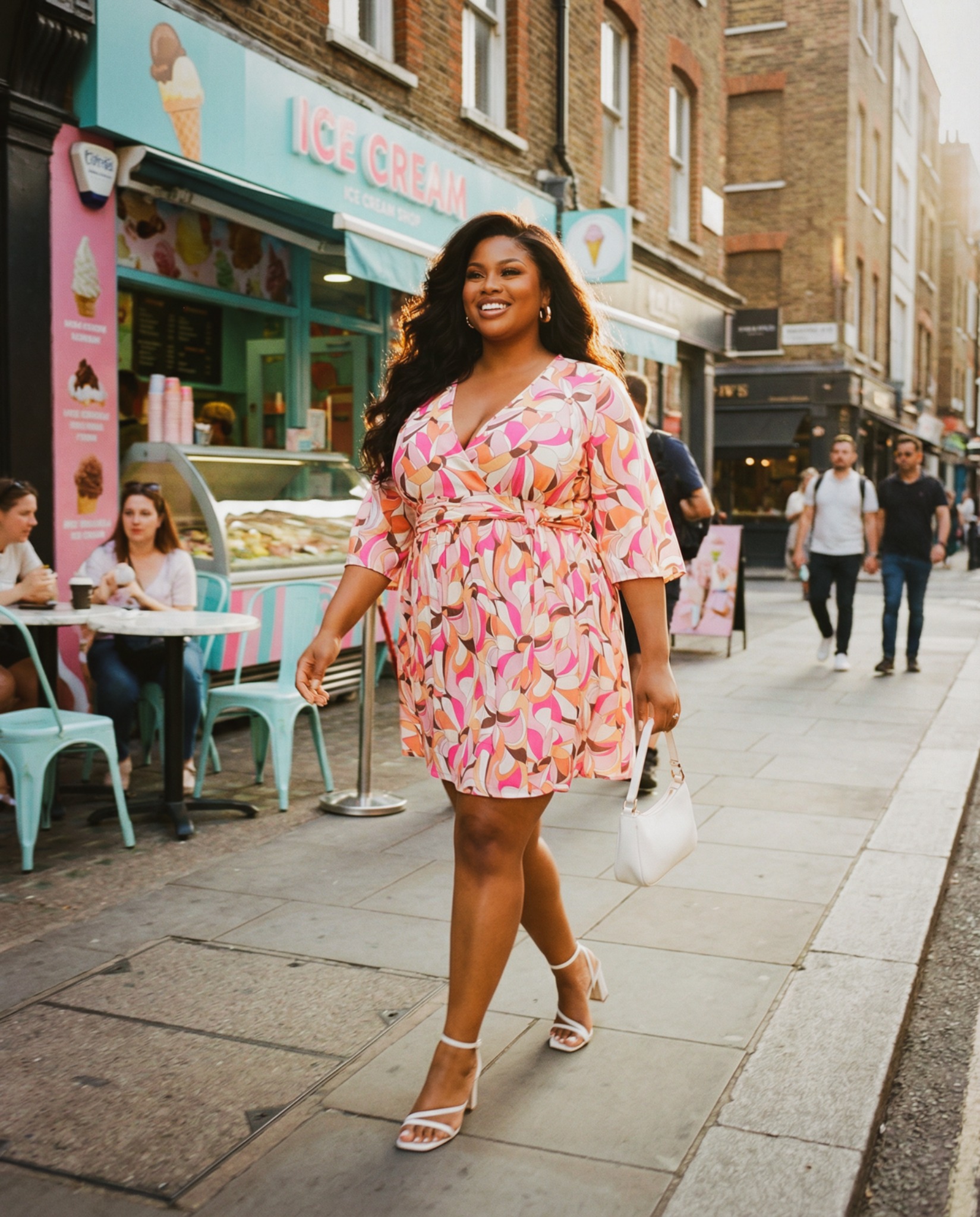 Sweet like summer ?? This playful print is serving curves, color 