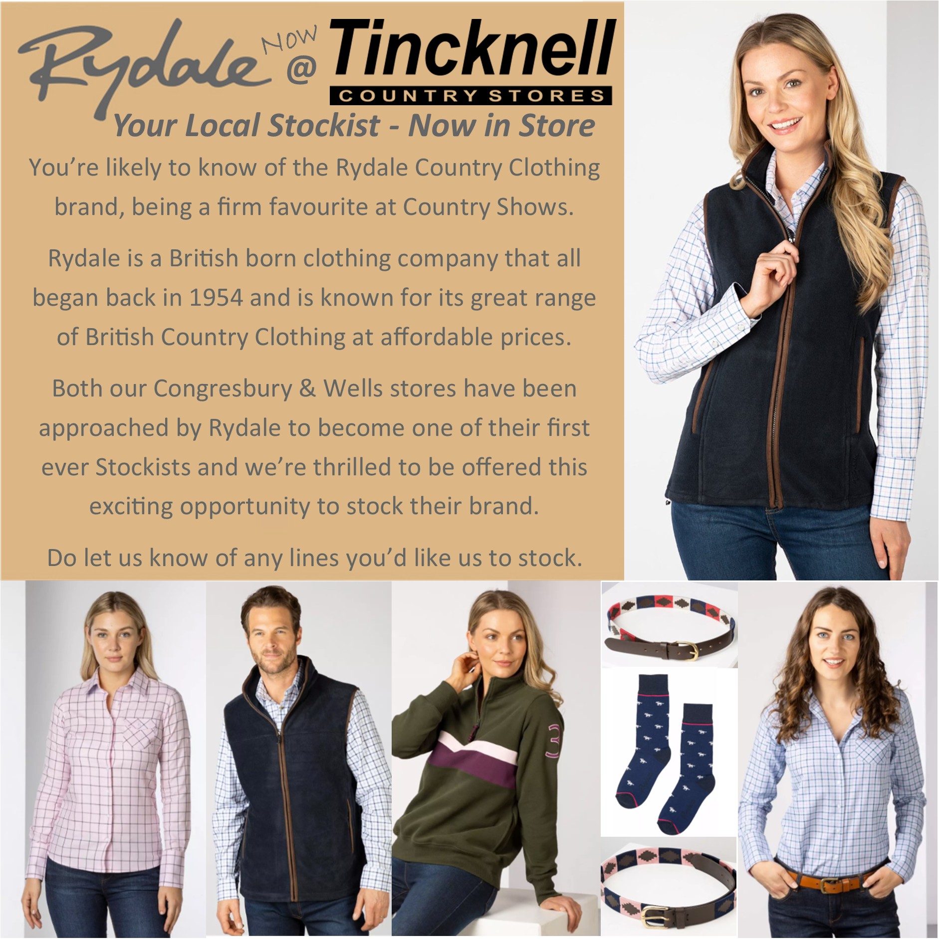 Tincknell - Rydale Clothing now @ both Tincknell Country Stores! You’re ...