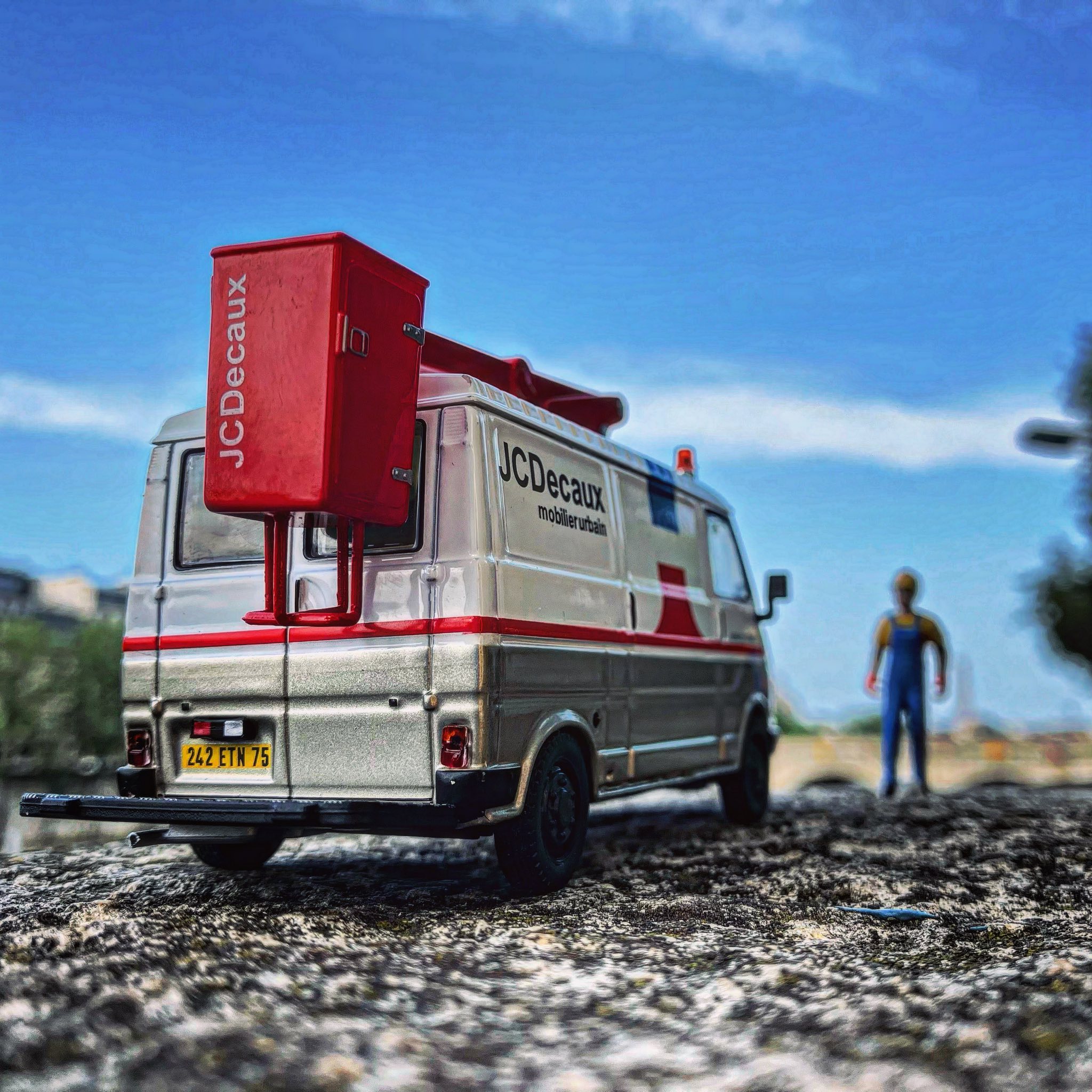 Modèle Réduit Citroën C35 Porte-Nacelle 1975 à L'échelle 1/43 - Altaya - Fourgon Utilitaire