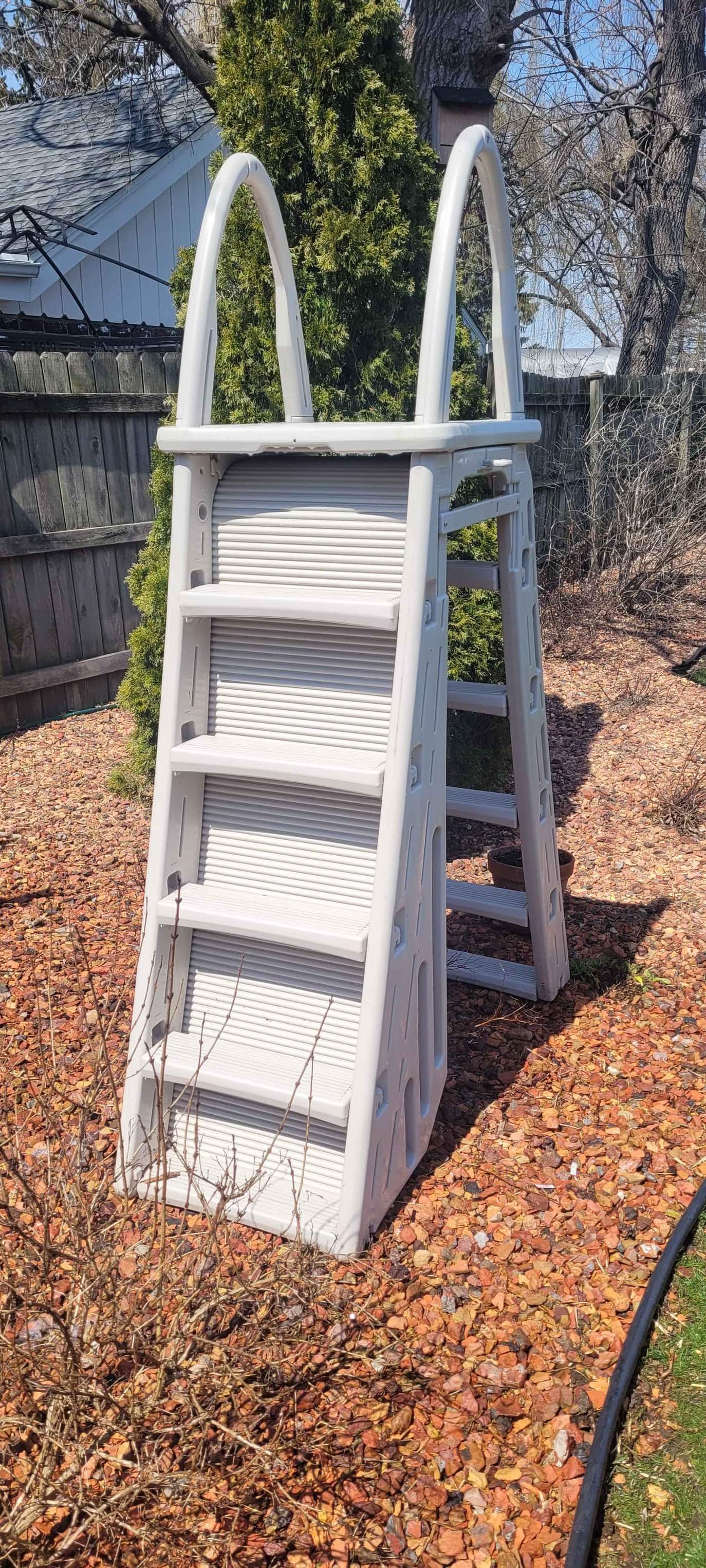 7200 Roll-Guard A-Frame Safety Ladder | Leslie's Pool Supplies