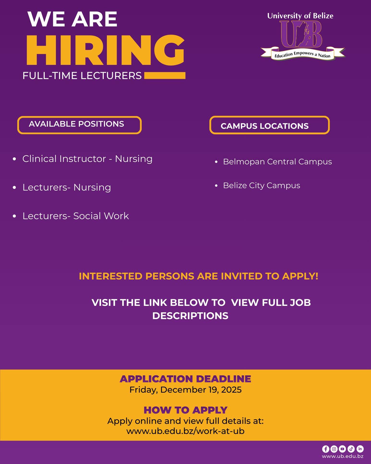 Teach In Belize - Job Vacancies for Educators