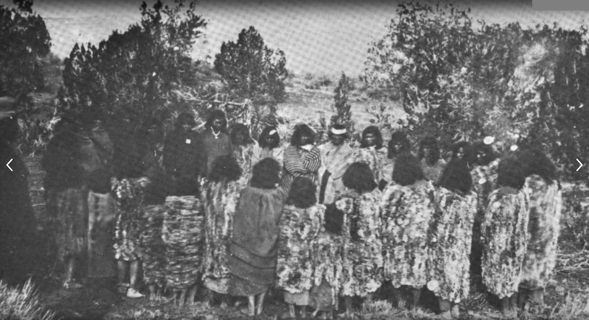 Riverton - Paiute Native Americans Dressed in their rabbit-skin robes ...
