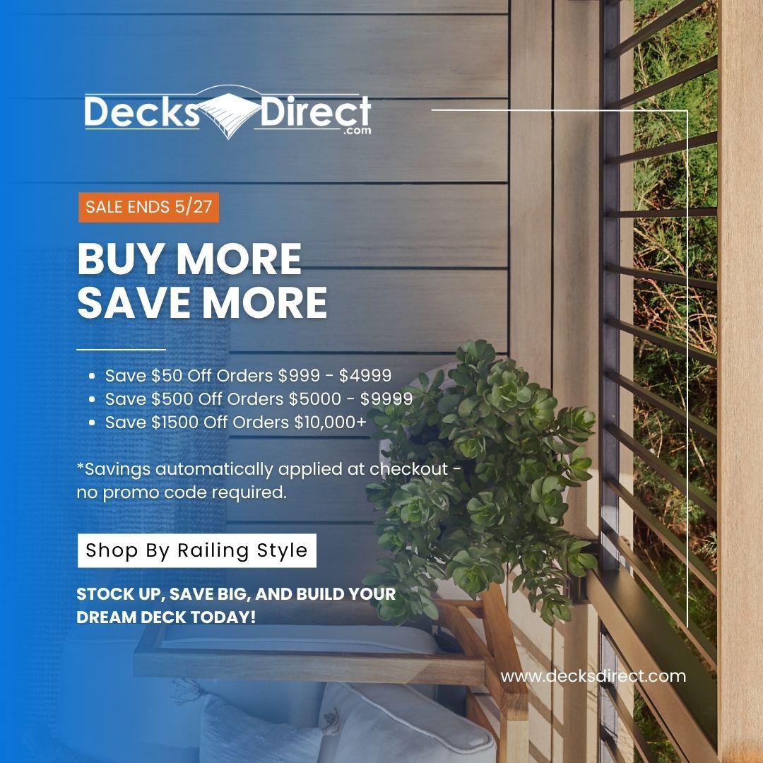 DecksDirect - Stack up the savings while you stack up your deck! 🛠️💰 ...