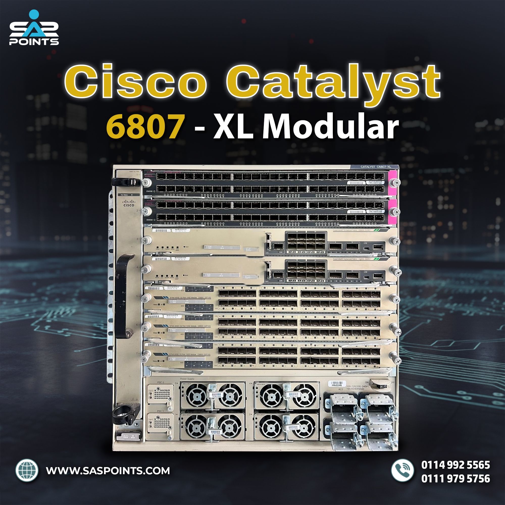 SAS - 𝐂𝐢𝐬𝐜𝐨 𝐂𝐚𝐭𝐚𝐥𝐲𝐬𝐭 𝟔𝟖𝟎𝟕 - 𝐗𝐋 𝐌𝐨𝐝𝐮𝐥𝐚𝐫 control module: cisco system-vs ...