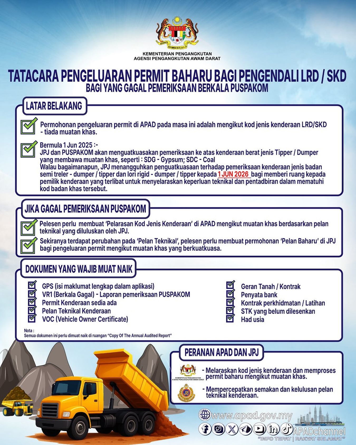 📢 Tatacara Permit... - Agensi Pengangkutan Awam Darat : APAD | Facebook