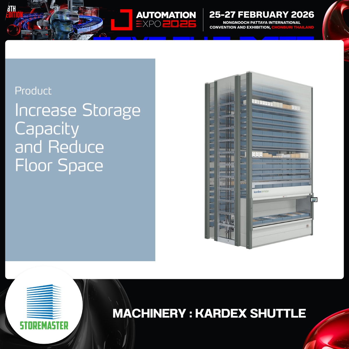 Automation - MACHINERY : KARDEX SHUTTLE รุ่น Vertical Lift Module (VLM ...