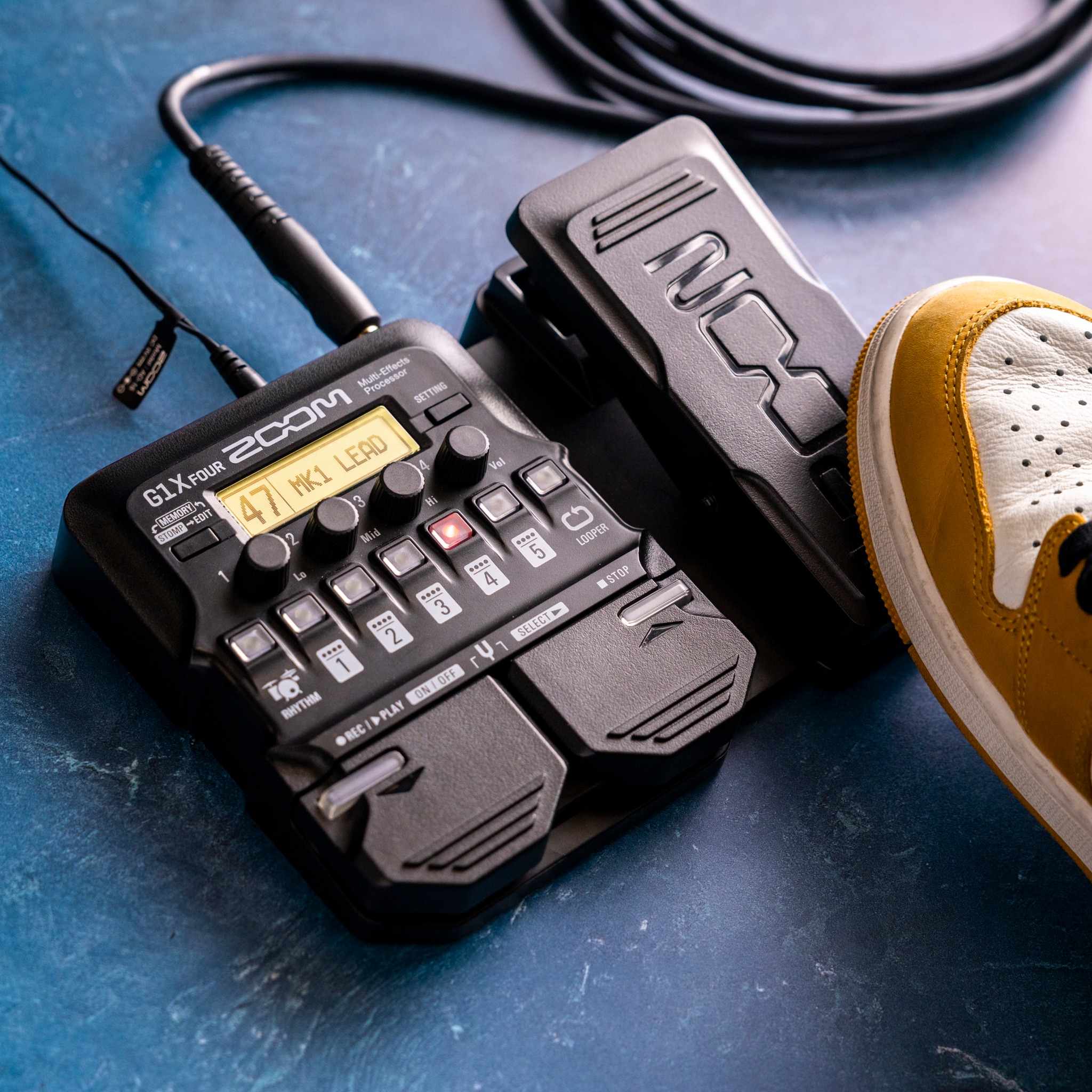 The G1X Four gives guitarists powerful effects, amp modeling, and 