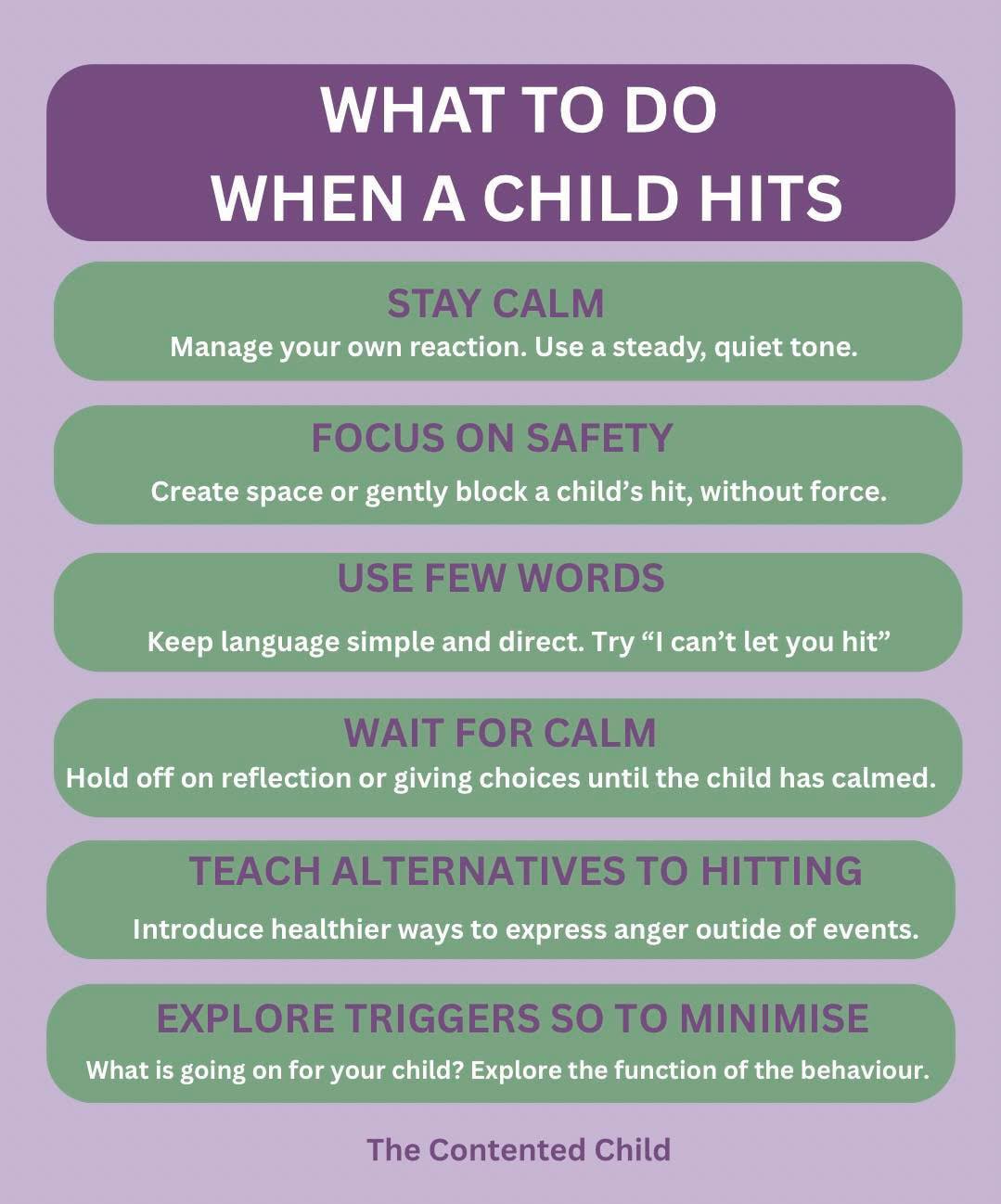 The Contented - WHAT TO DO WHEN A CHILD HITS It’s a moment that can ...