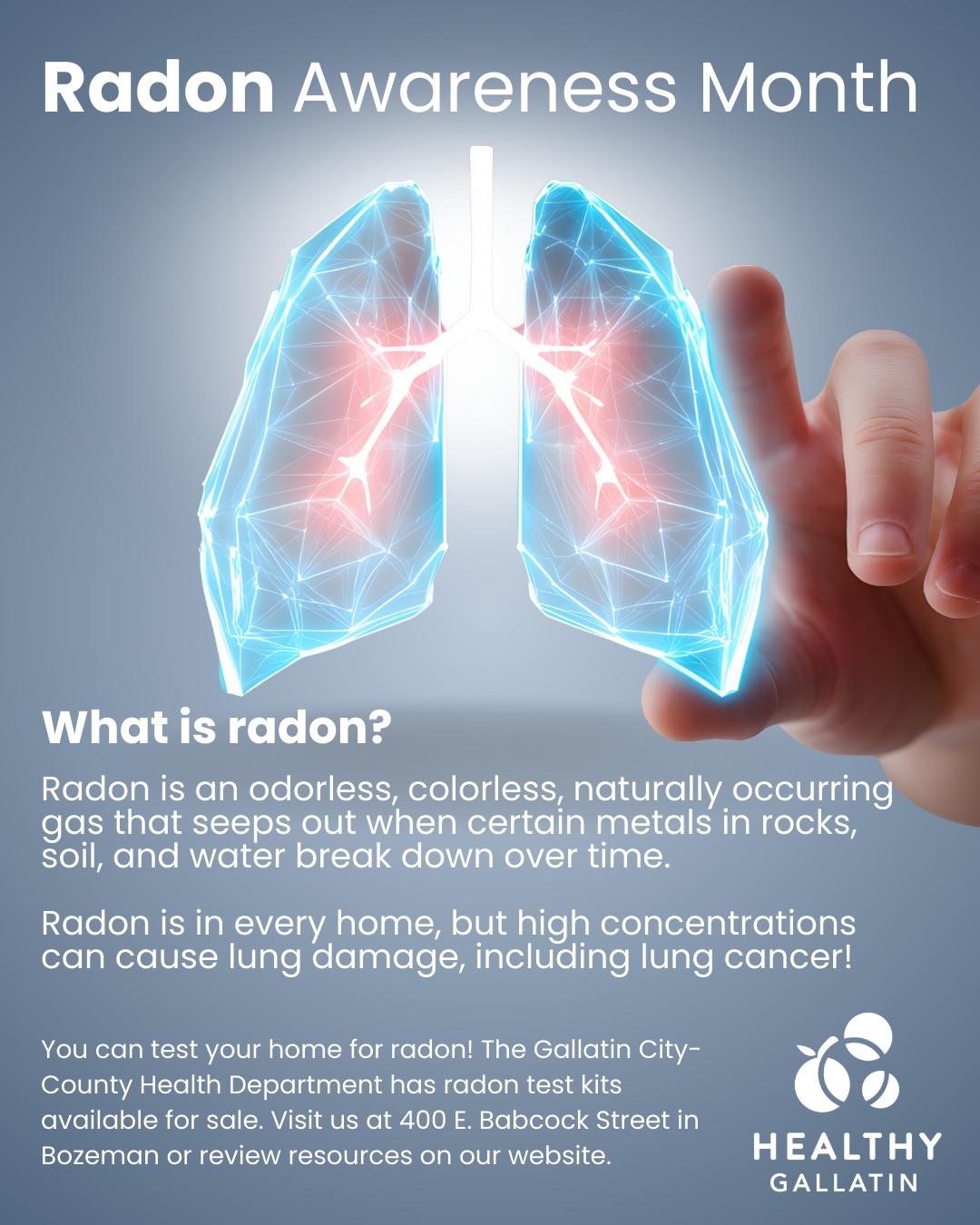 What is radon? Radon... - Gallatin County Health Department | Facebook