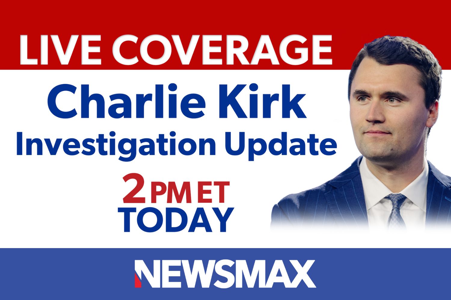 NEWSMAX - TUNE IN: LIVE coverage of the Charlie Kirk... | Facebook