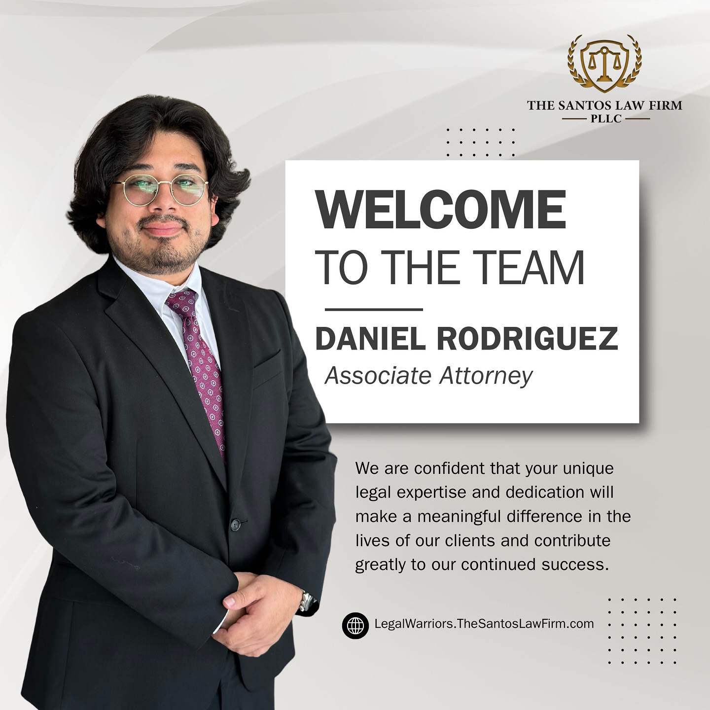 The Santos - We’re excited to welcome Associate Attorney Daniel ...