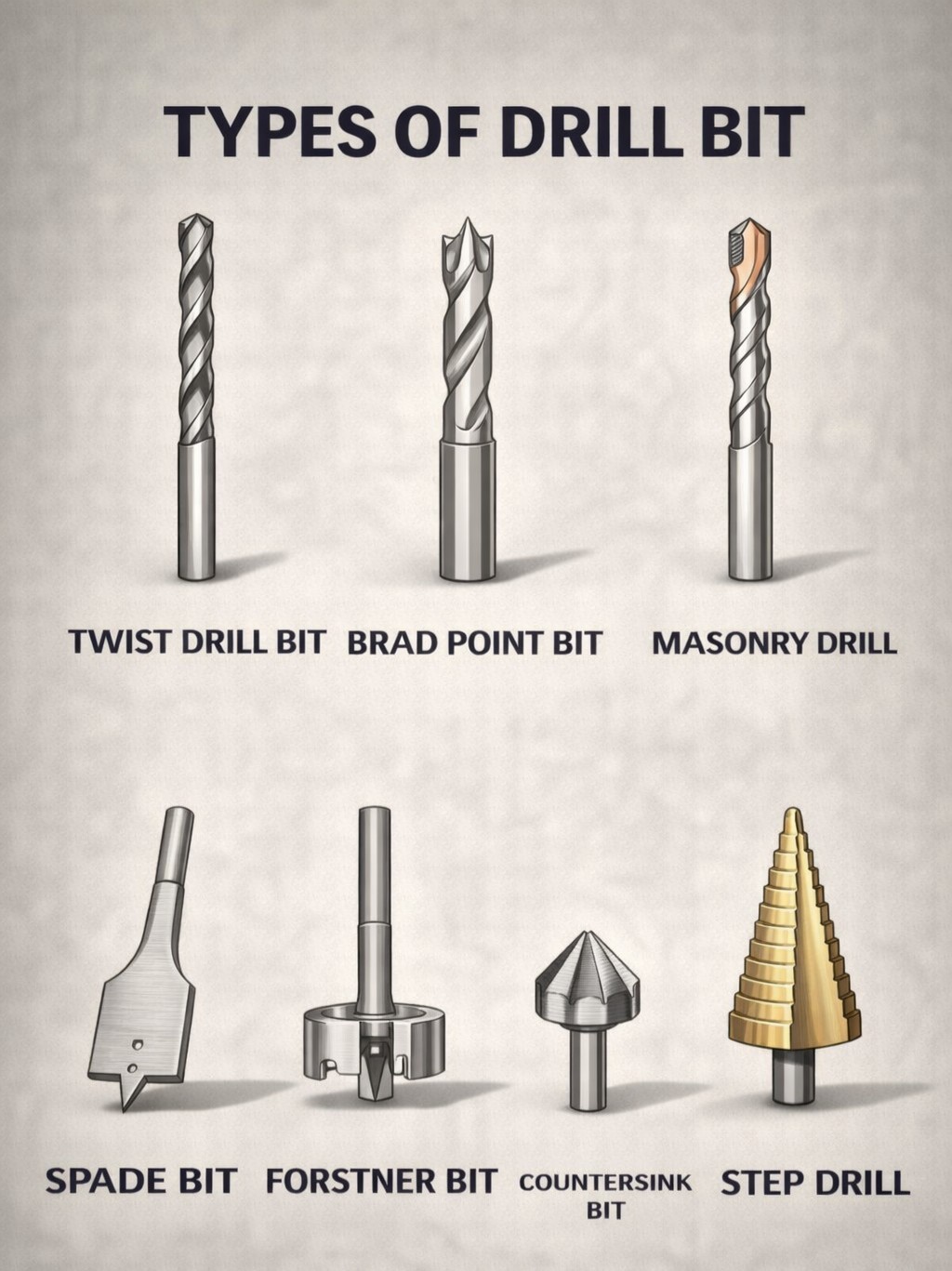 Mechanical - Types of Drill Bit Follow 👇 👇 👇 Mechanical Gyaan # ...