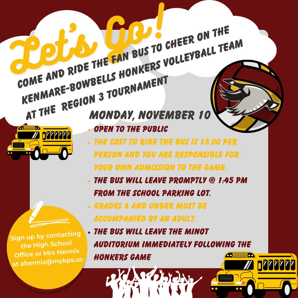 Kenmare - 🏐 Let’s Go, Honkers! 🏐 The Kenmare-Bowbells Honkers ...
