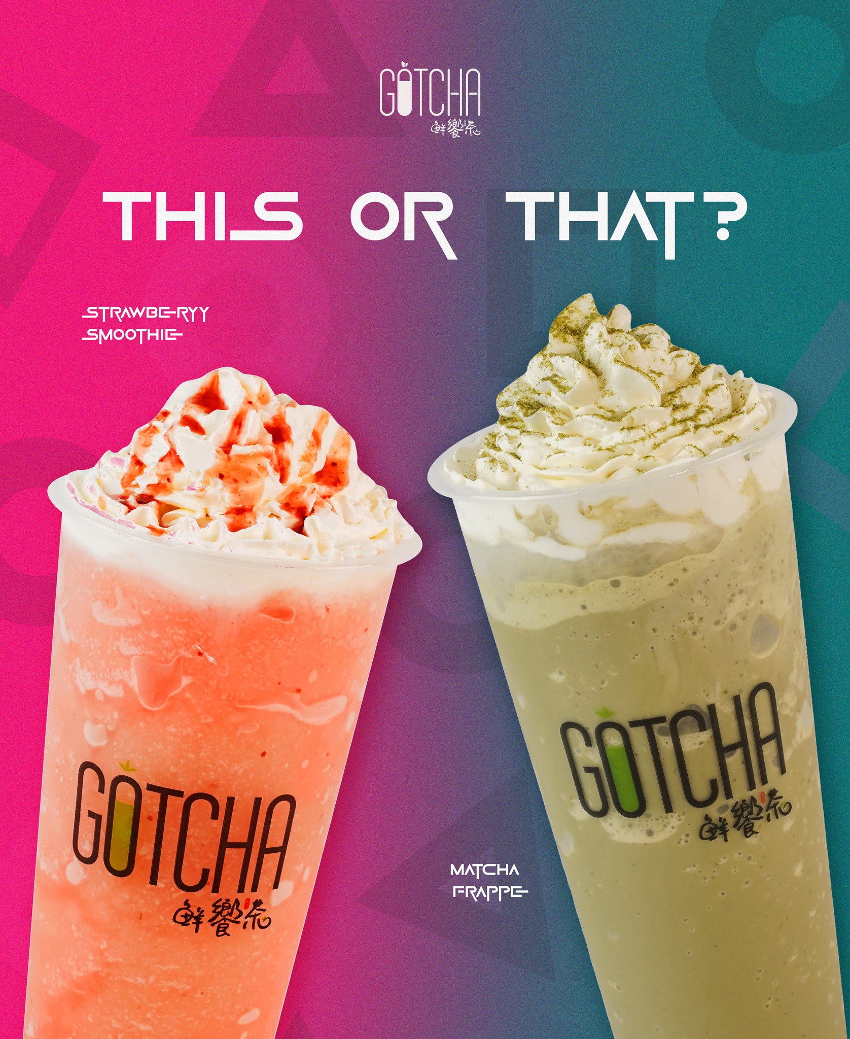 THIS or THAT? 👀 Strawberry... - Gotcha Fresh Tea Philippines | Facebook