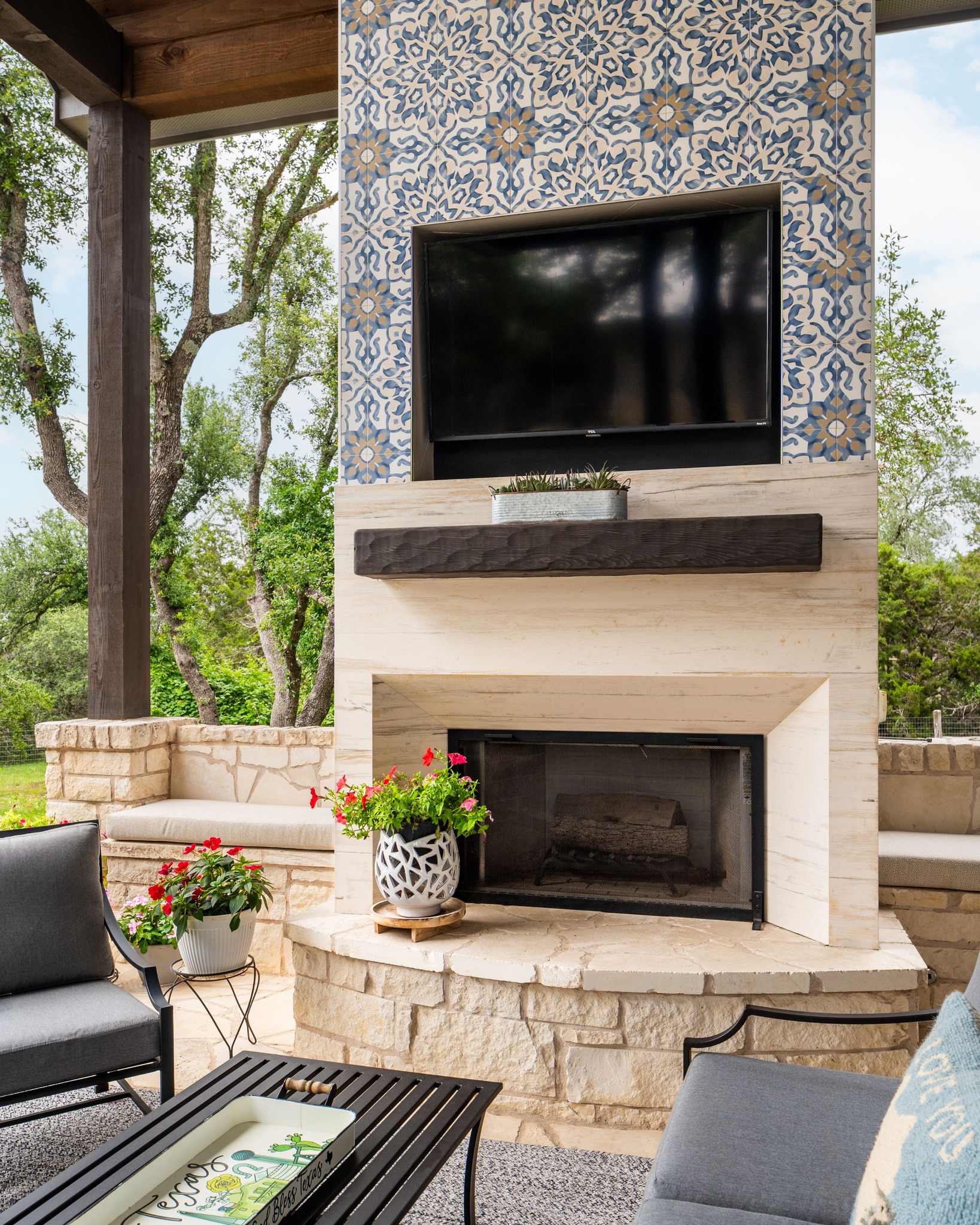 Studio 74 Interiors - 🔥 Dreaming of an outdoor fireplace? Here’s what ...