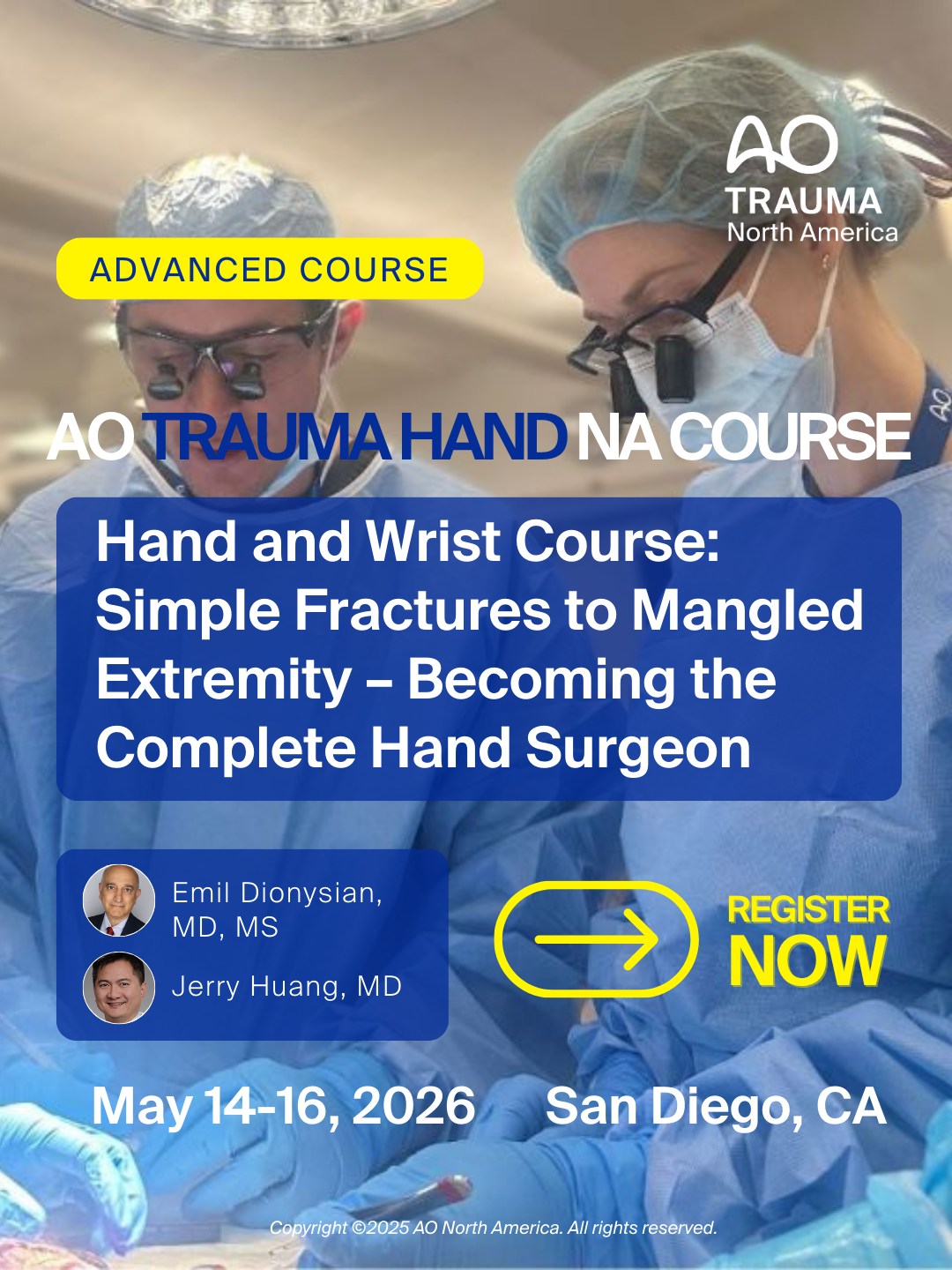 AO - 🖐🏼 AO Trauma NA – Hand and Wrist Course: Simple Fractures to ...