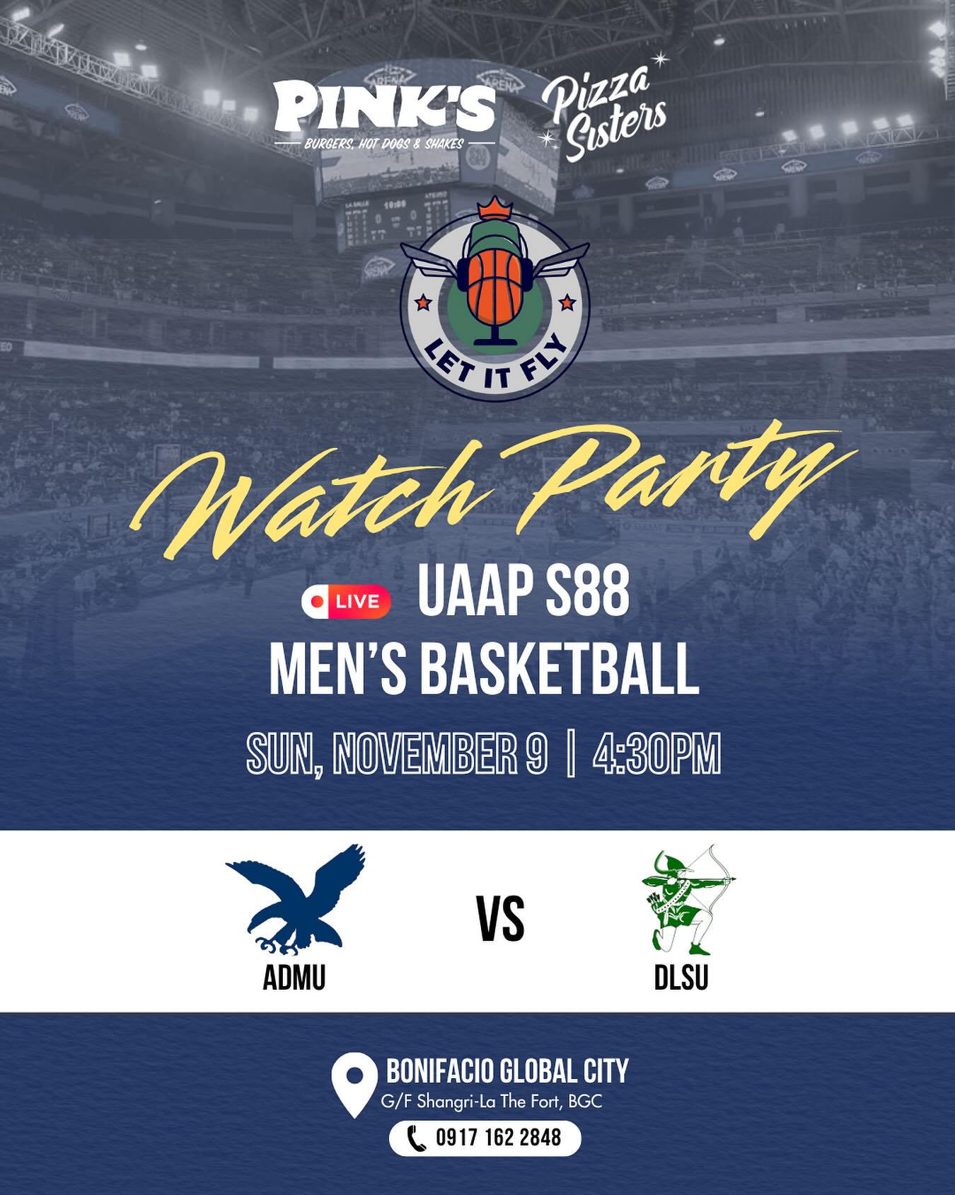 Pink's Manila - Catch the UAAP Rivalry Game with Let It... | Facebook