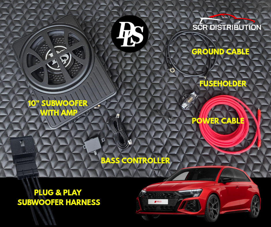 SCR - DLS bass upgrade kit for the Audi 8Y RS3 with the factory ...