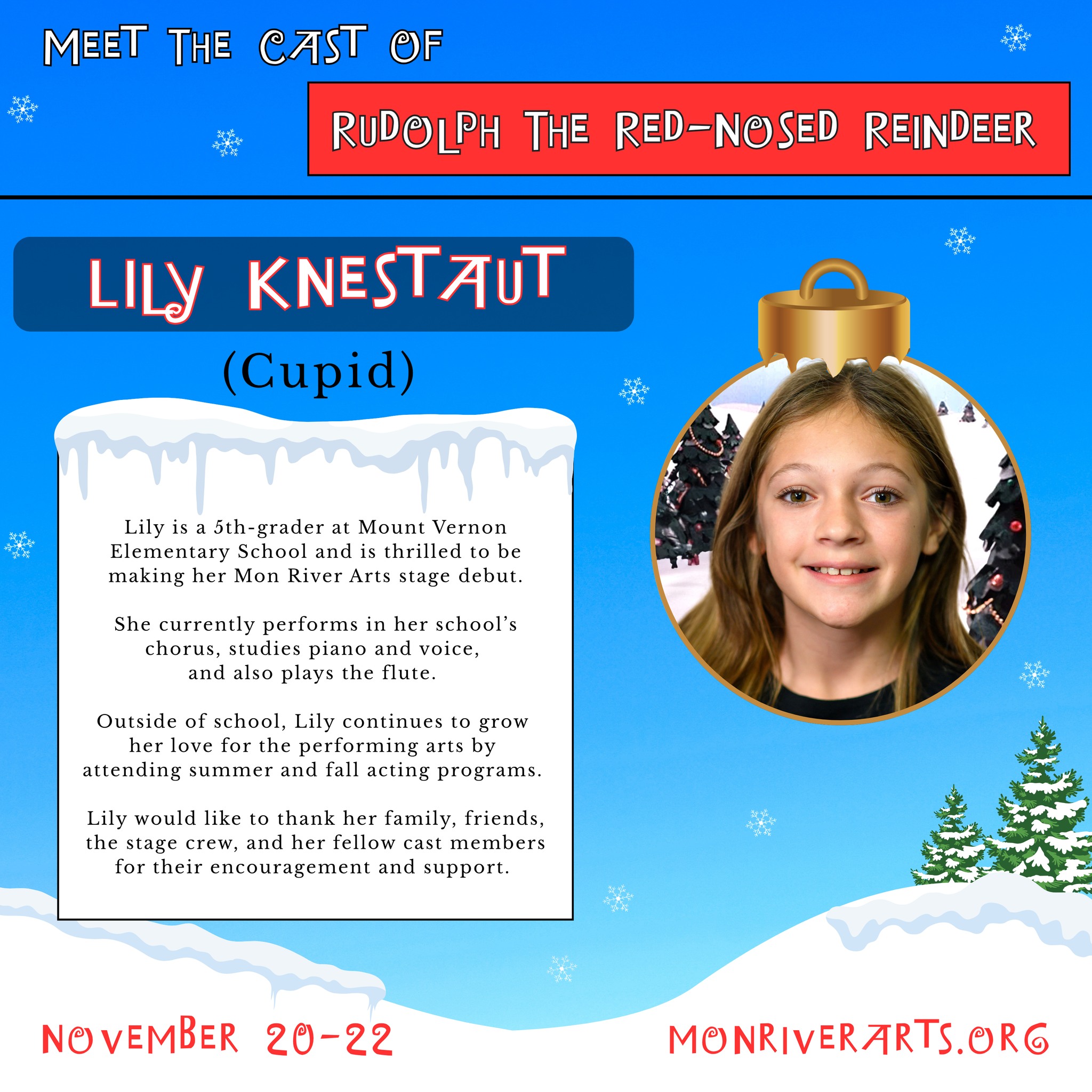 Mon - Meet the cast of Rudolph! November 20-22. Tickets on sale now at ...