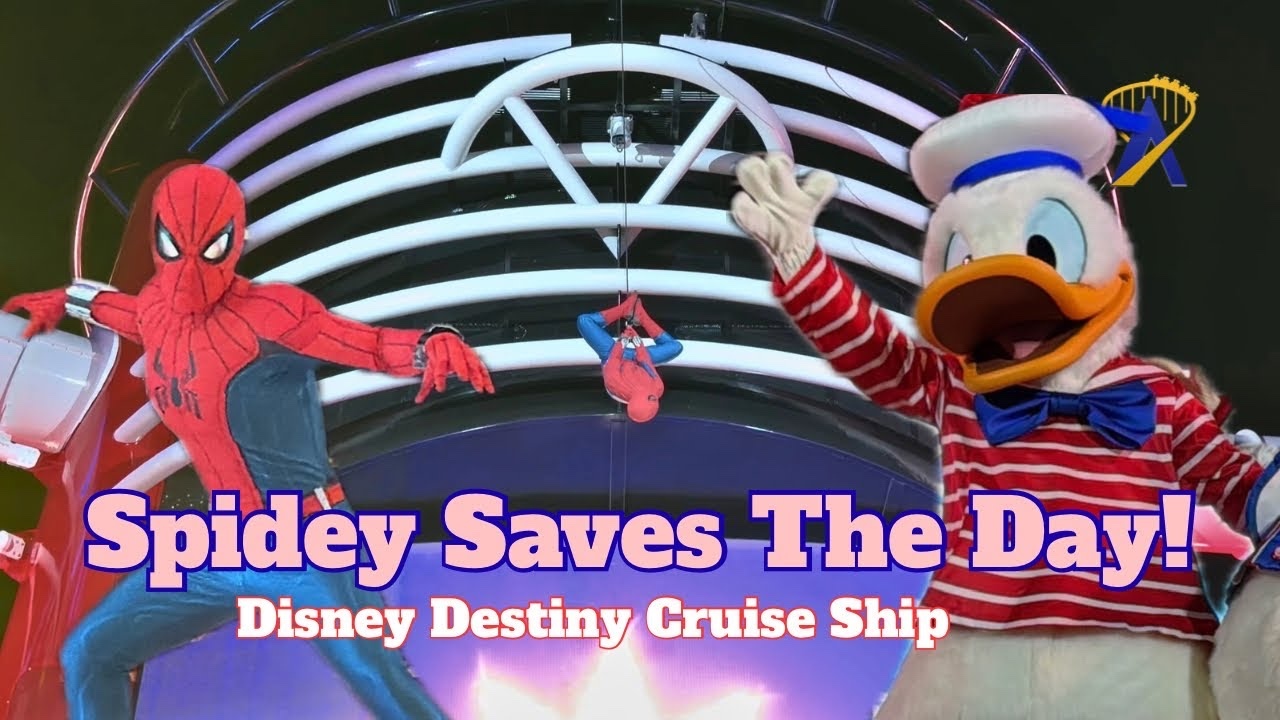 WATCH Spider-Man Appears in the Let's Set Sail Show on the Disney