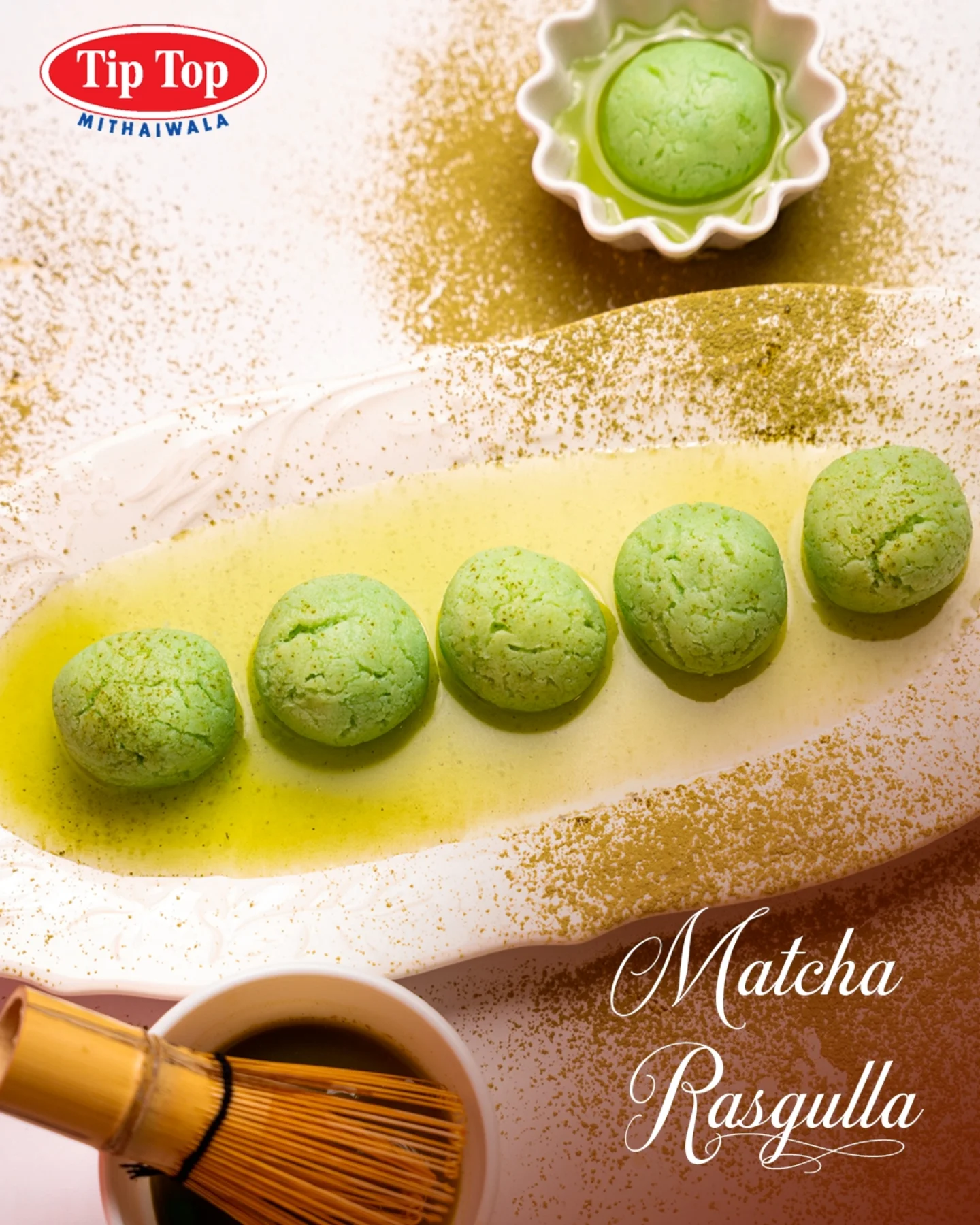 TIP - When tradition meets innovation 💚 Introducing Matcha Rasgulla ...