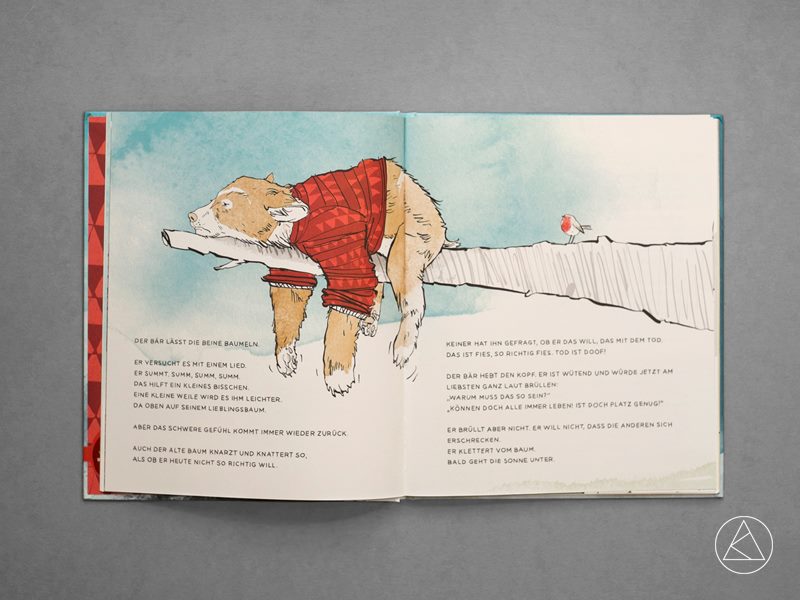Der Bar Lasst Die Beine Baumeln Andreas Klammt Illustration Und