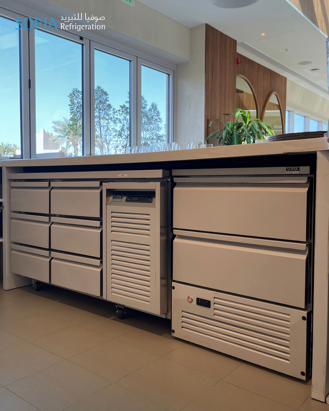 Sofia - Our undercounter chillers with drawers coated with white ...