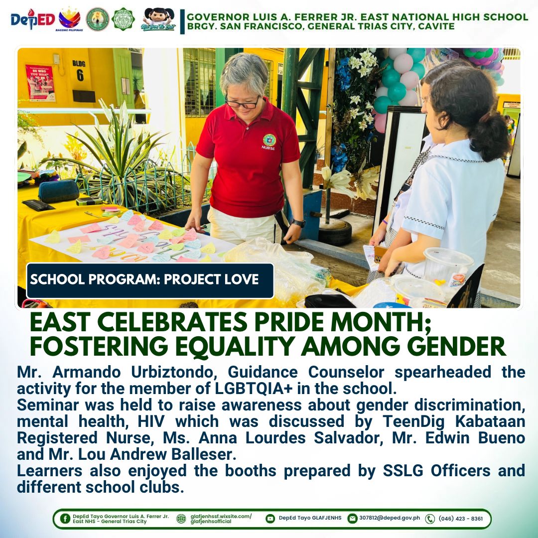 DepEd Tayo Governor Luis A. Ferrer Jr. East NHS - General Trias City