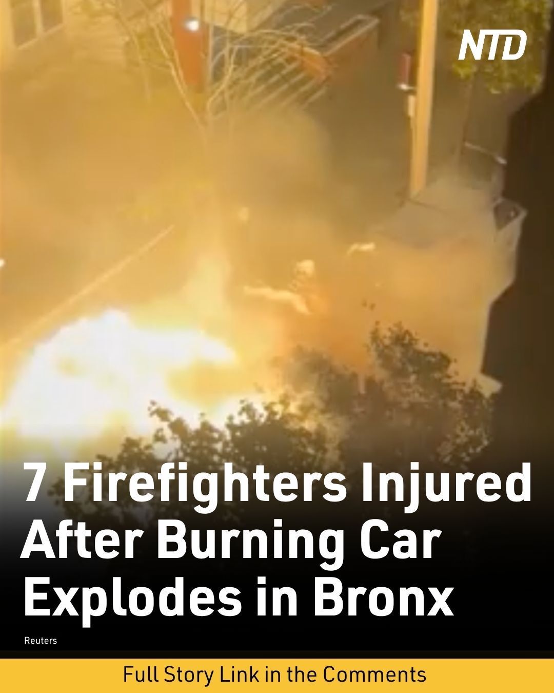 NTD - A car explosion in the Bronx sent a massive fireball into the air ...