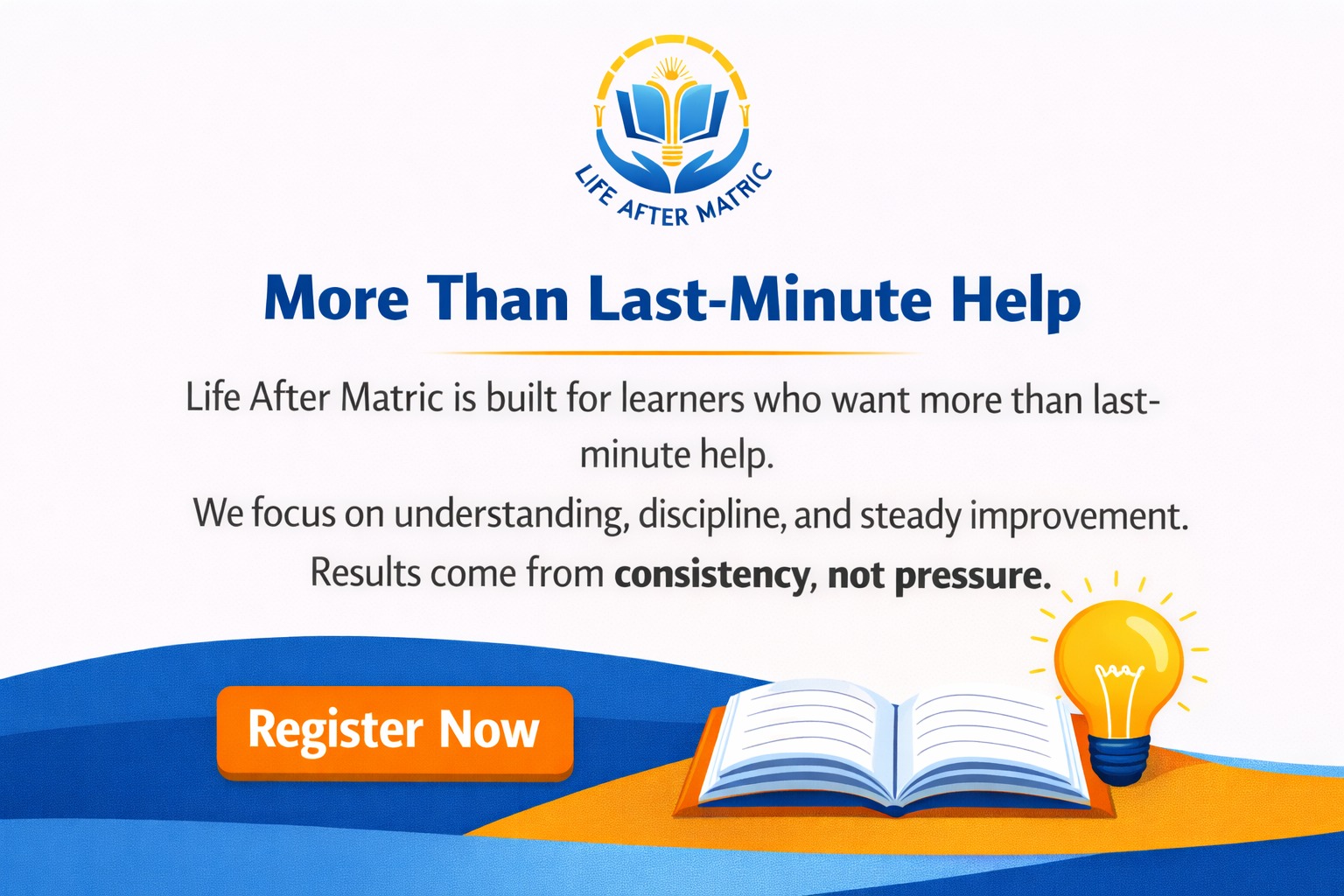 LIFE - Life After Matric is not built around quick fixes. We focus on ...