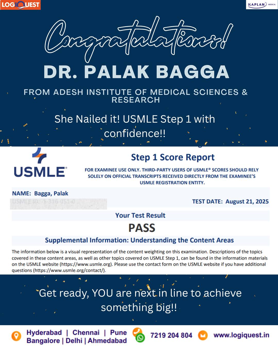 India.usmle - Congratulations on passing USMLE Step 1! 🎉 This is a huge ...