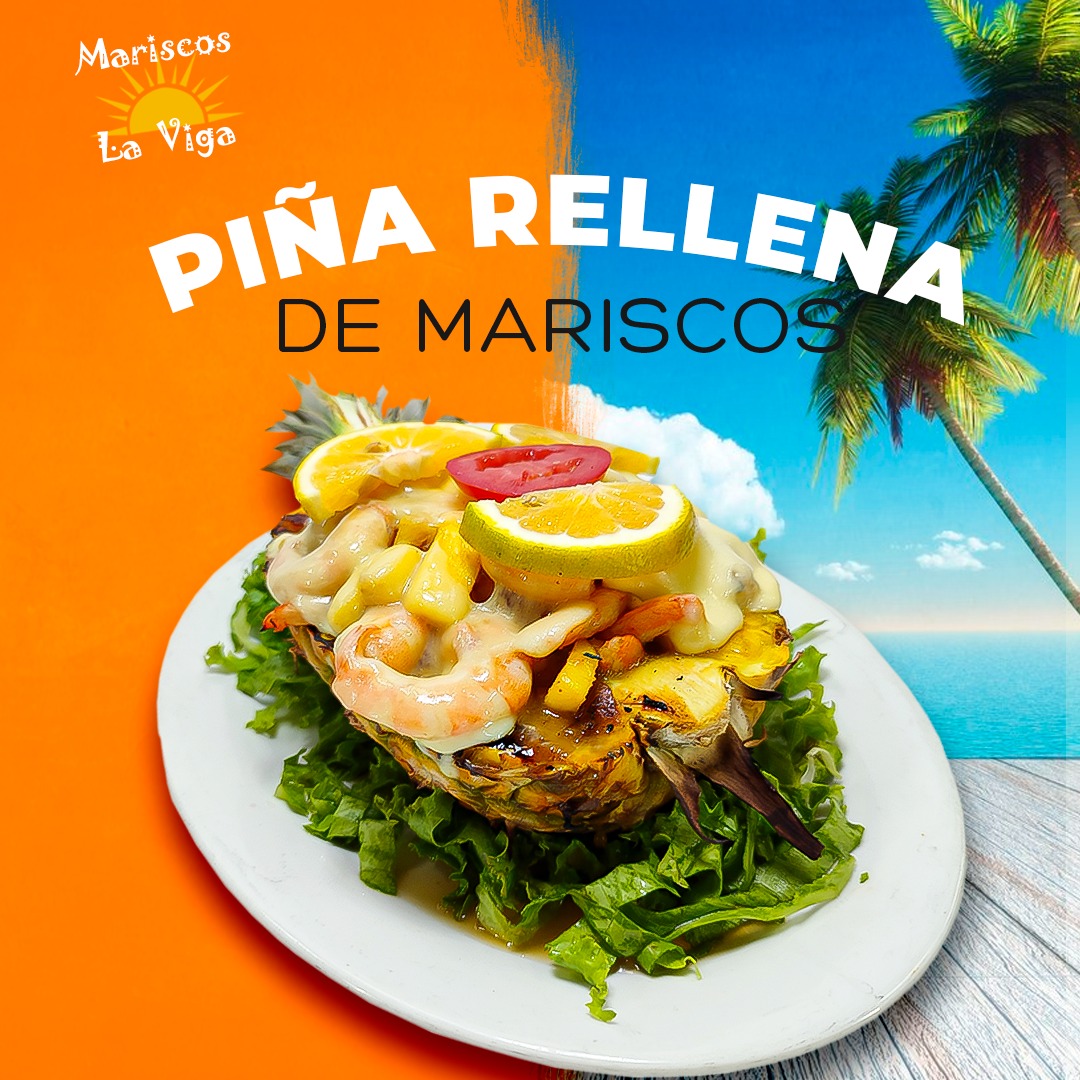 Mariscos - Hoy disfruta de nuestra Piña Rellena de Mariscos ¿Se te ...