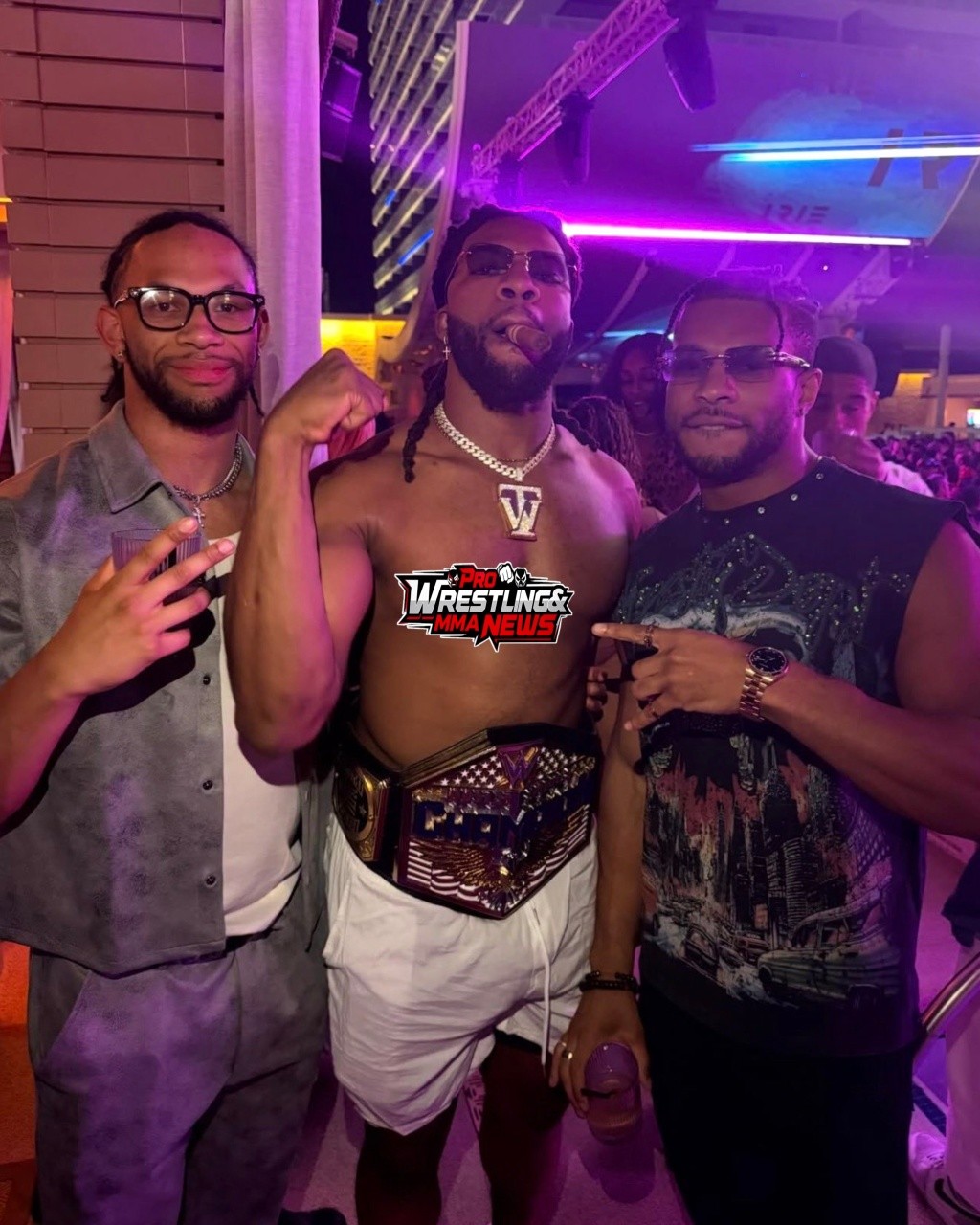 TNA X-Division Champion Leon Slater, WWE U.S. Champion Trick