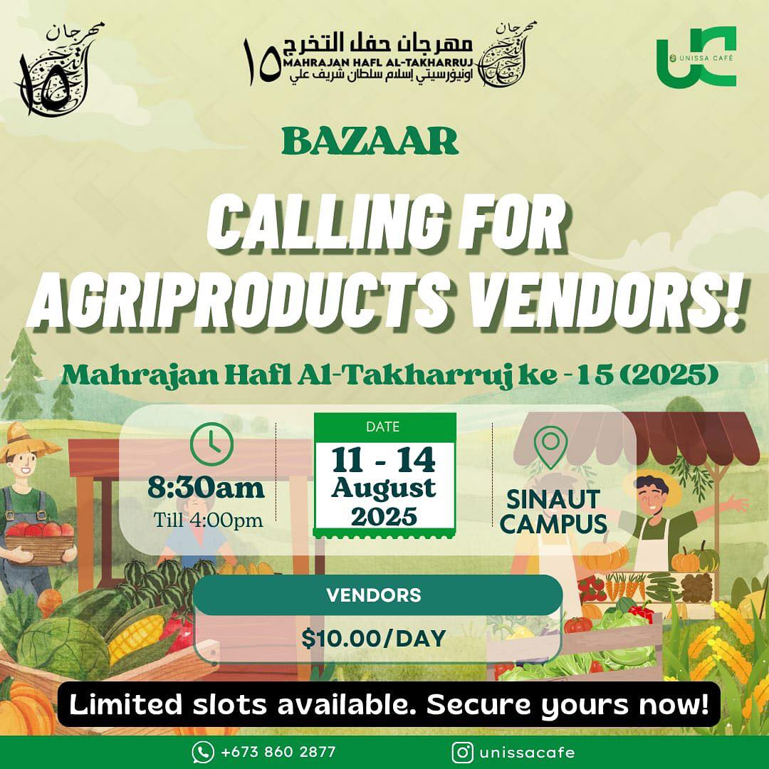 brunei.events - Calling all green thumbs and local farmers! 🌱 UNISSA is ...