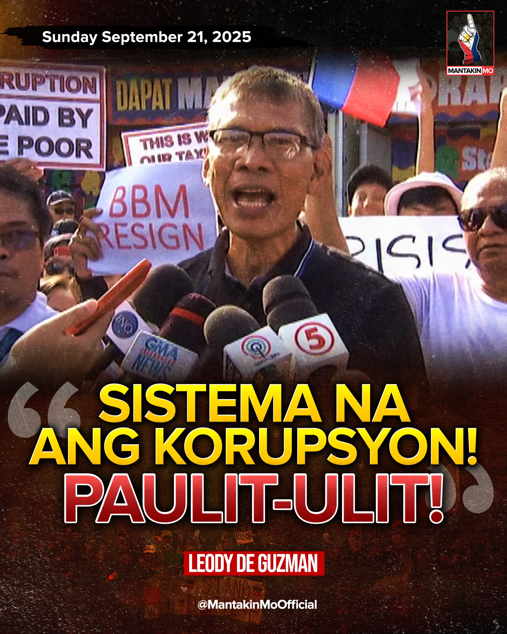 Mantakin Mo - “SISTEMA NA ANG KORUPSYON! PAULIT-ULIT!” –... | Facebook