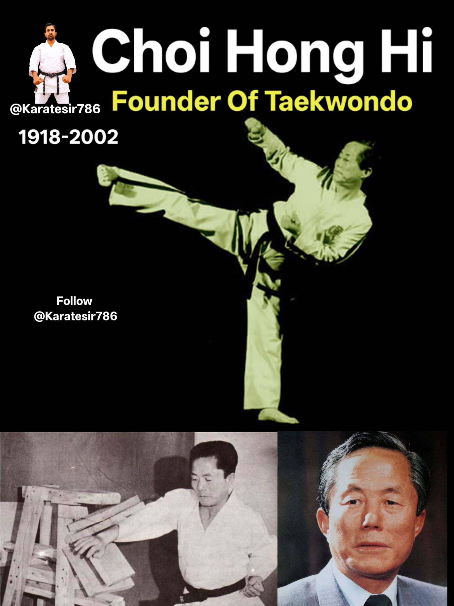 KARATE SIR - The image shows General Choi Hong-hi... | Facebook