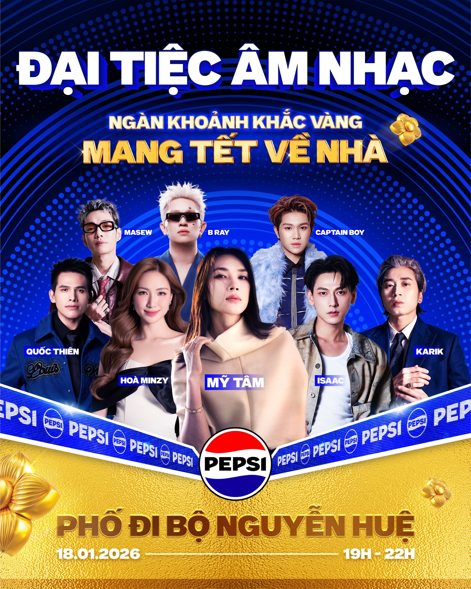 Pepsi - LINE-UP ĐẠI NHẠC HỘI PEPSI “NGÀN KHOẢNH KHẮC VÀNG” CHÍNH THỨC ...