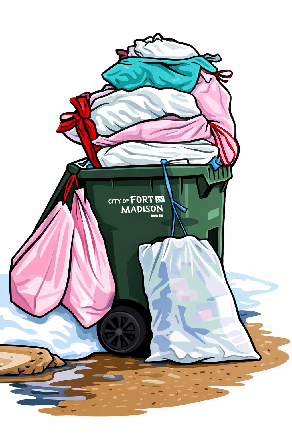 City - Garbage Cart PSA: If your trash can looks like it just came back ...