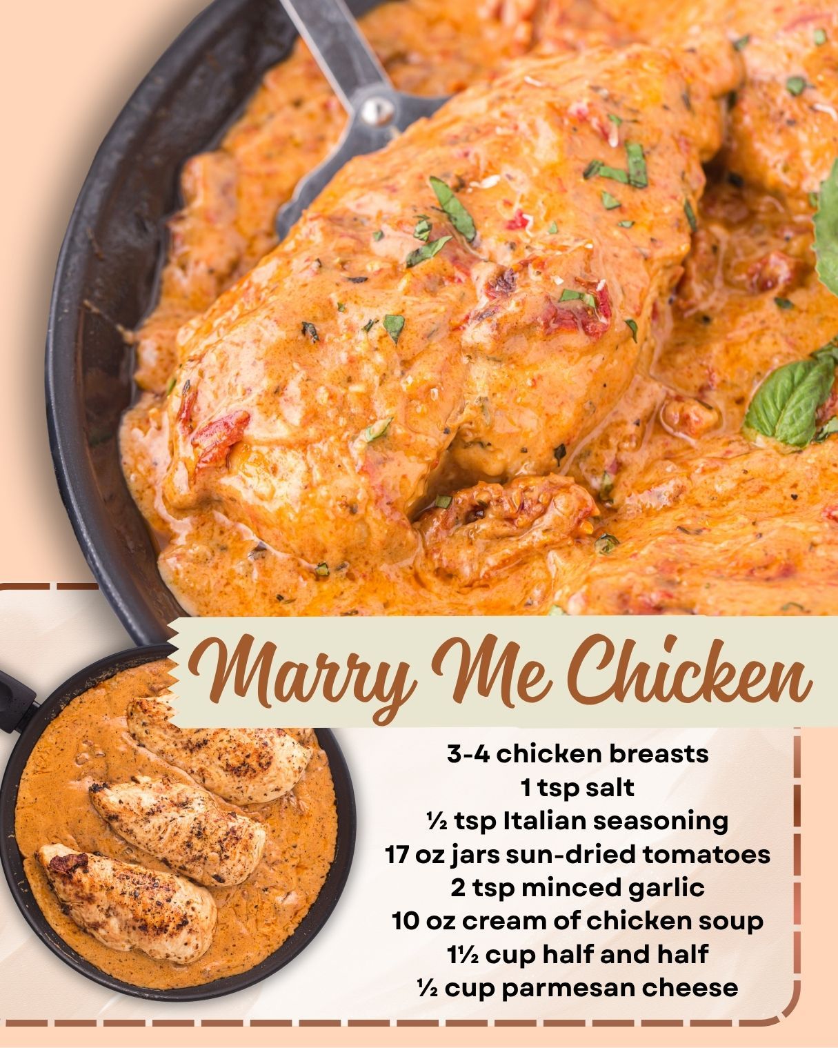 MARRY ME CHICKEN! 3-4 large boneless... - Princess Pinky Girl | Facebook