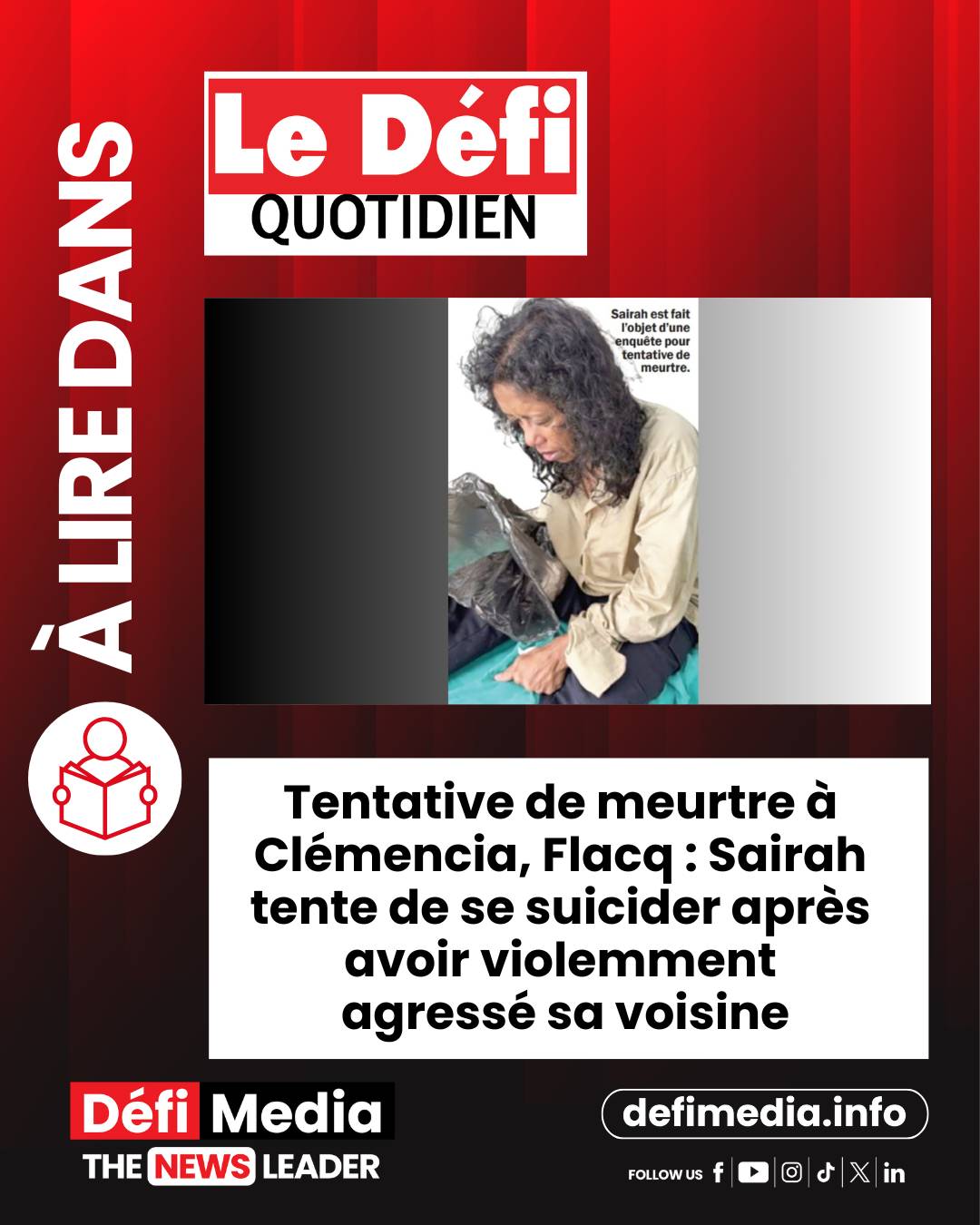Defimedia.info - 🗞️ [À lire dans Le Défi Quotidien] Tentative de ...