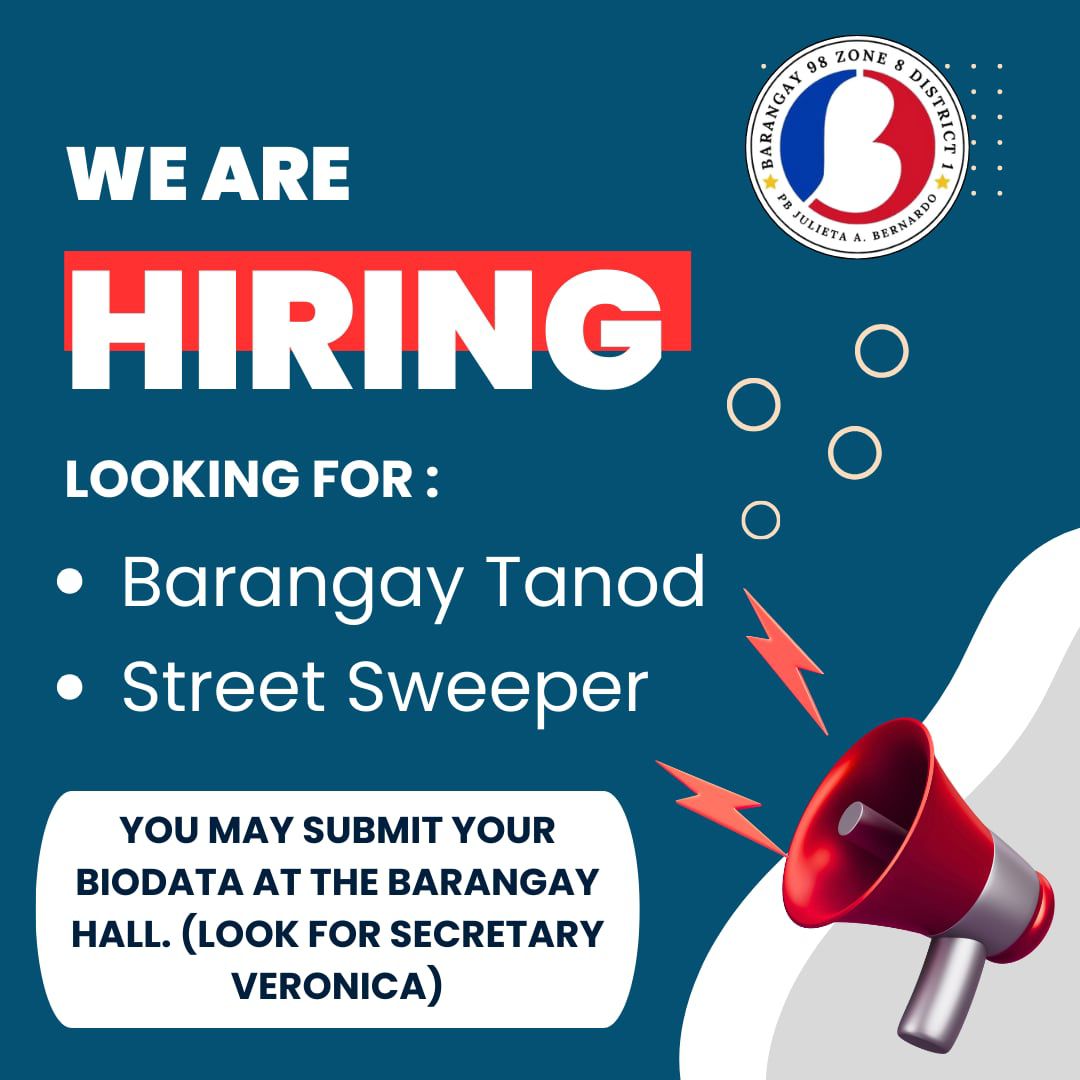 Our Barangay is... - Barangay 98 Zone 8 District 1 Manila | Facebook