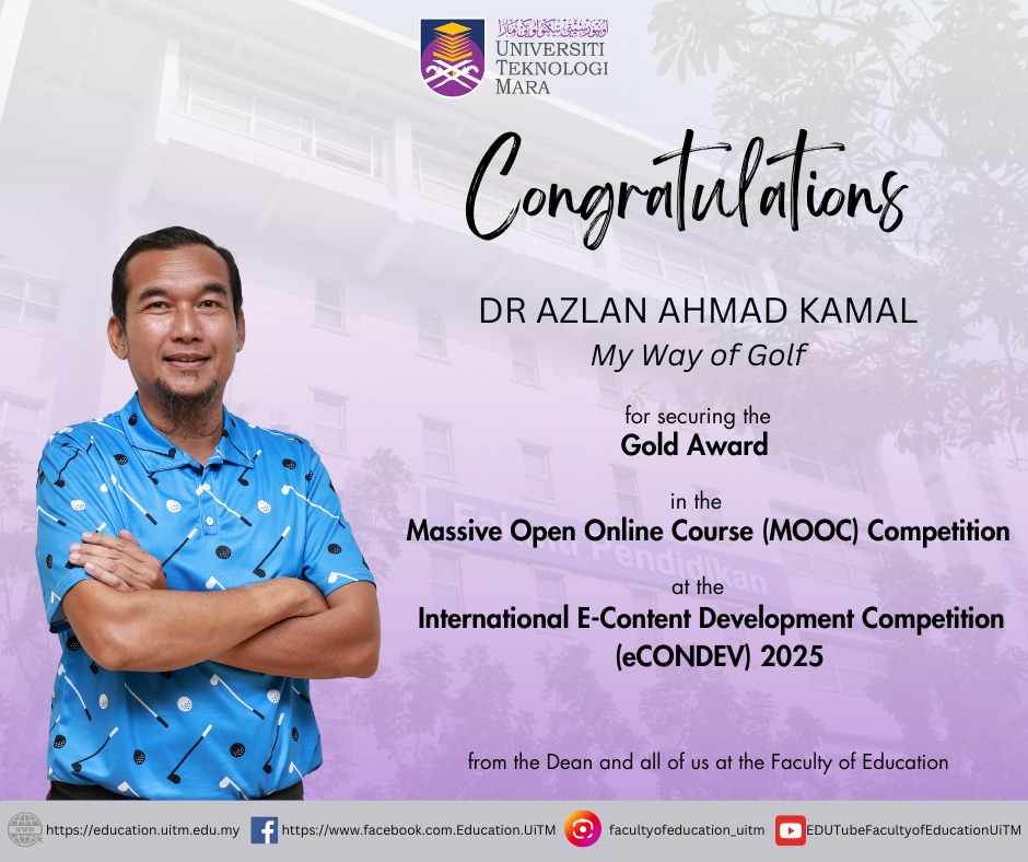 Heartiest congratulations to Dr. Azlan Ahmad Kamal on being awarded the ...