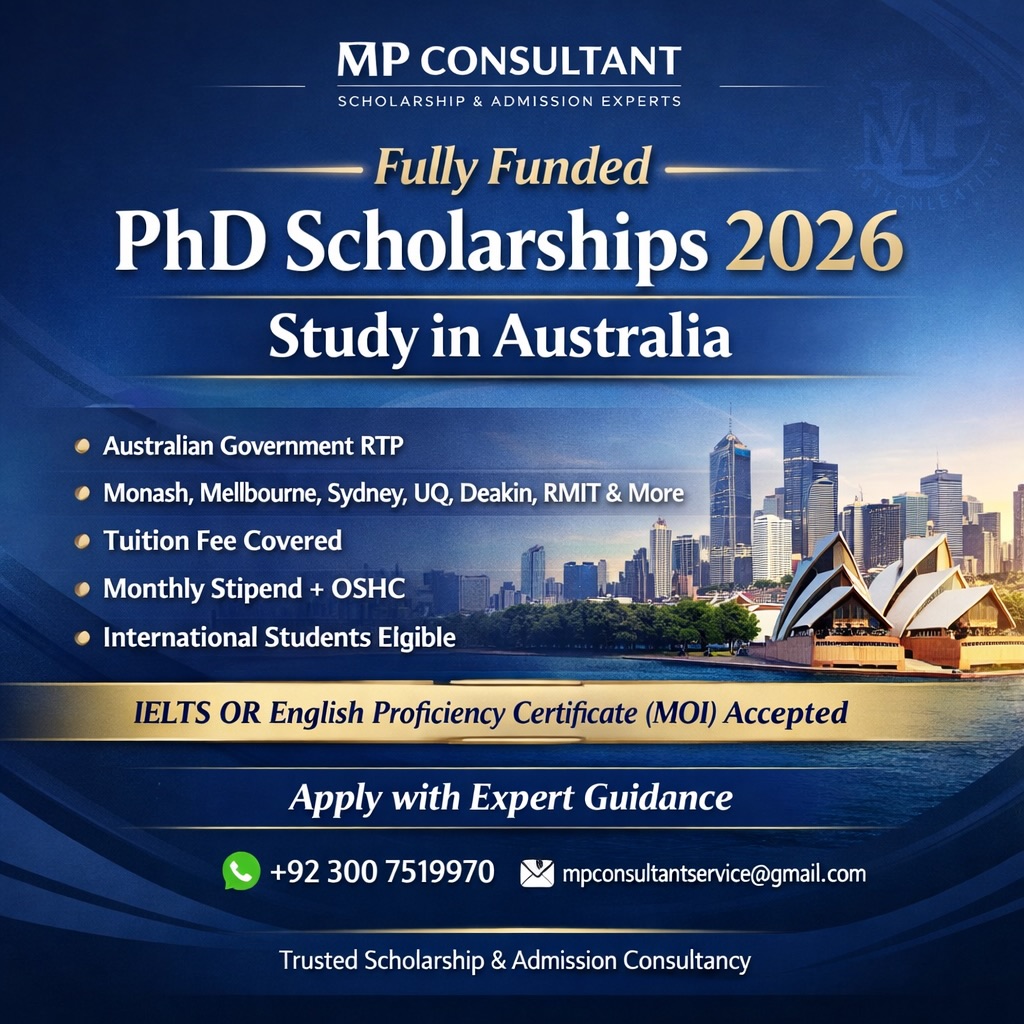 Fully Funded PhD Scholarships in... - Muhammad Perwaiz | Facebook