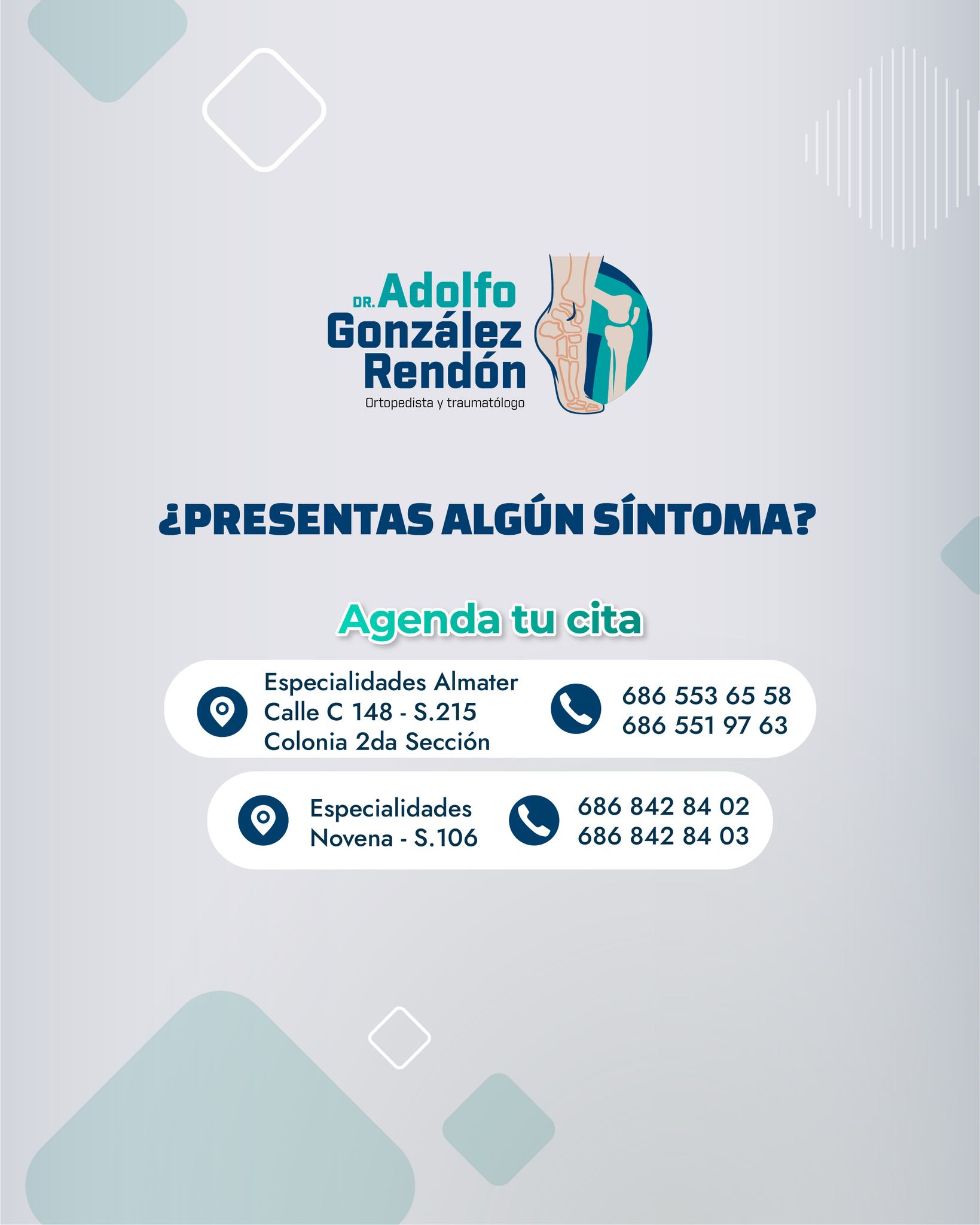Dr. Adolfo González Rendón-Ortopedista | Mexicali